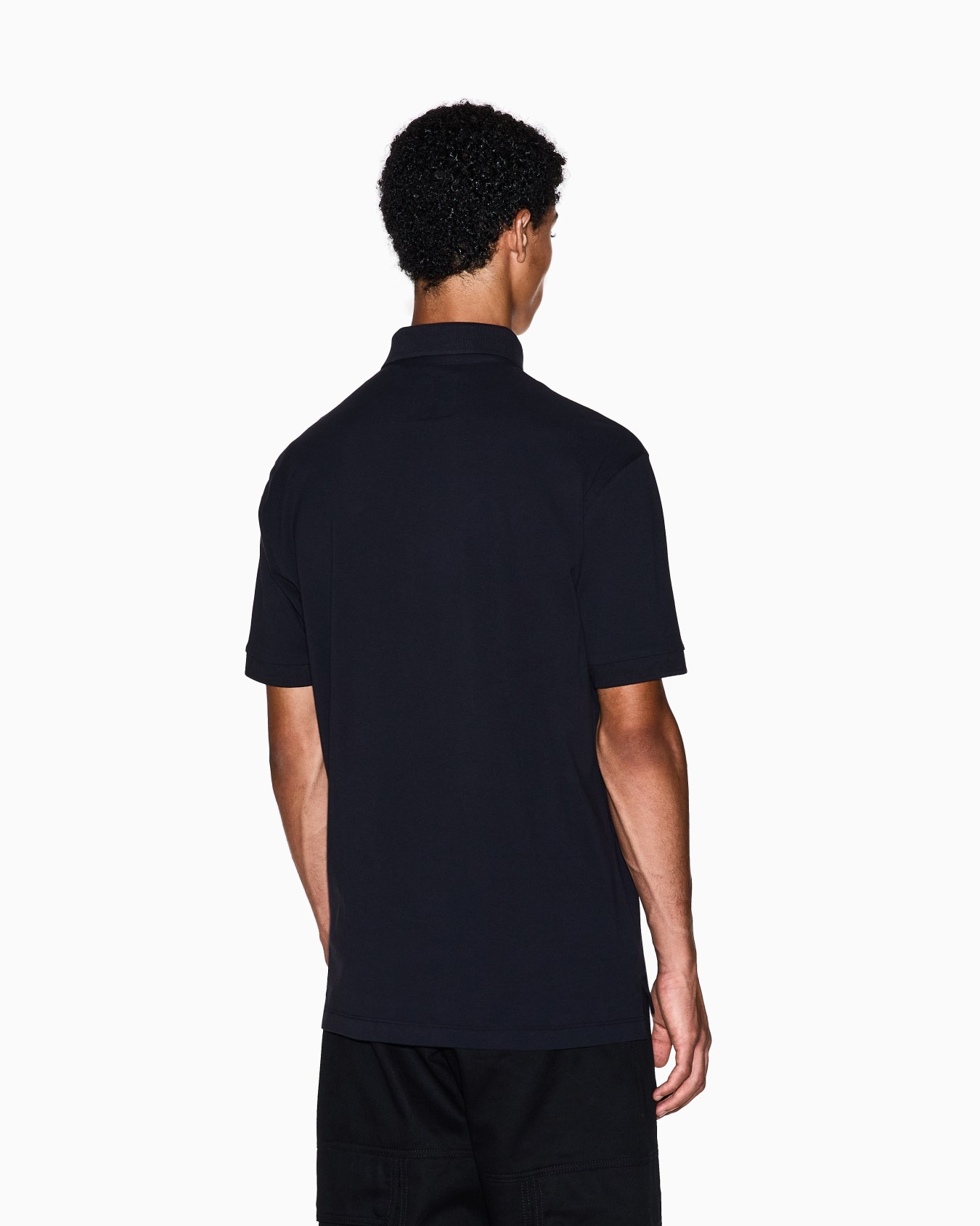 Regular fit cotton polo with logo Slide 2