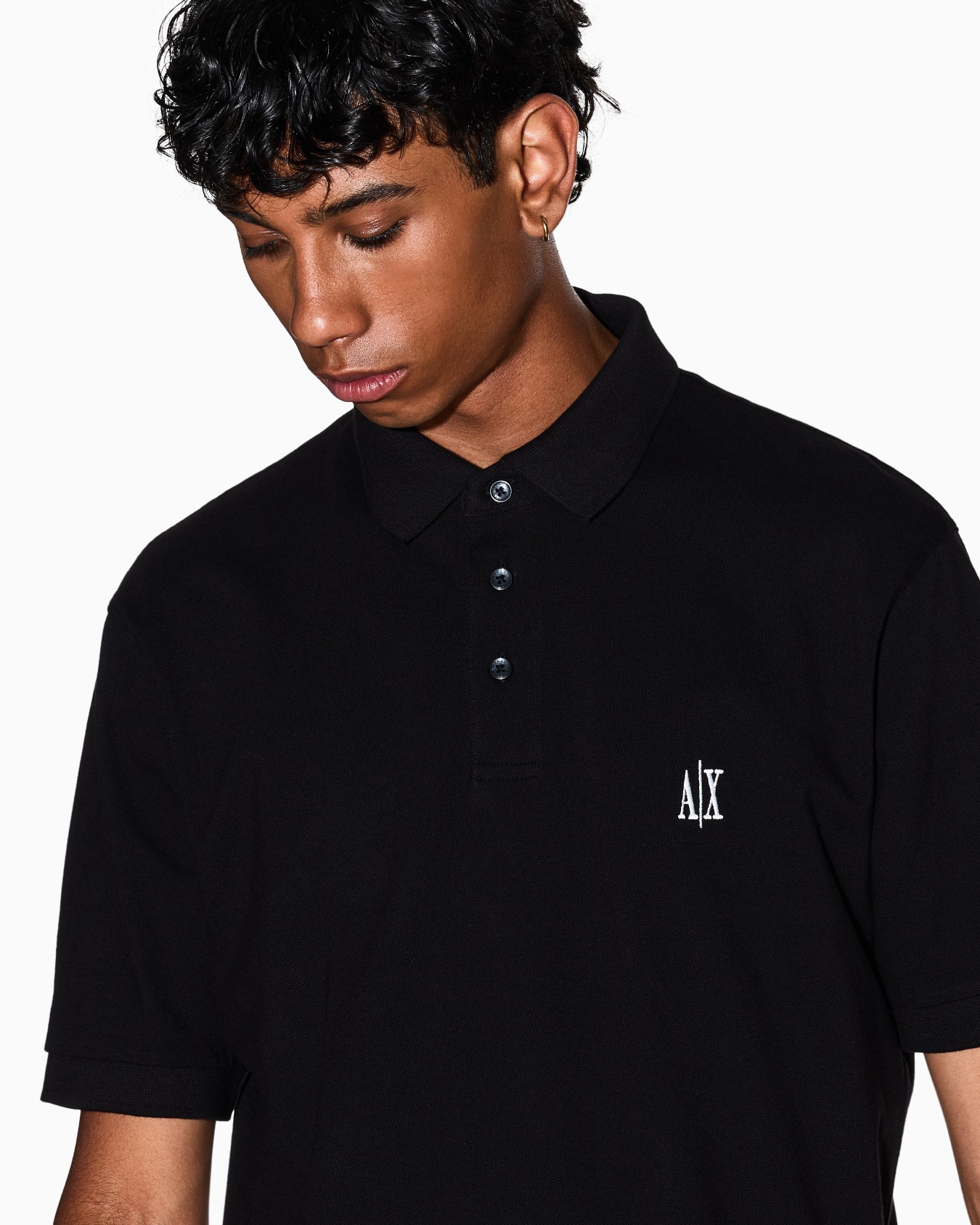 Regular fit cotton polo with logo Diapositiva 5