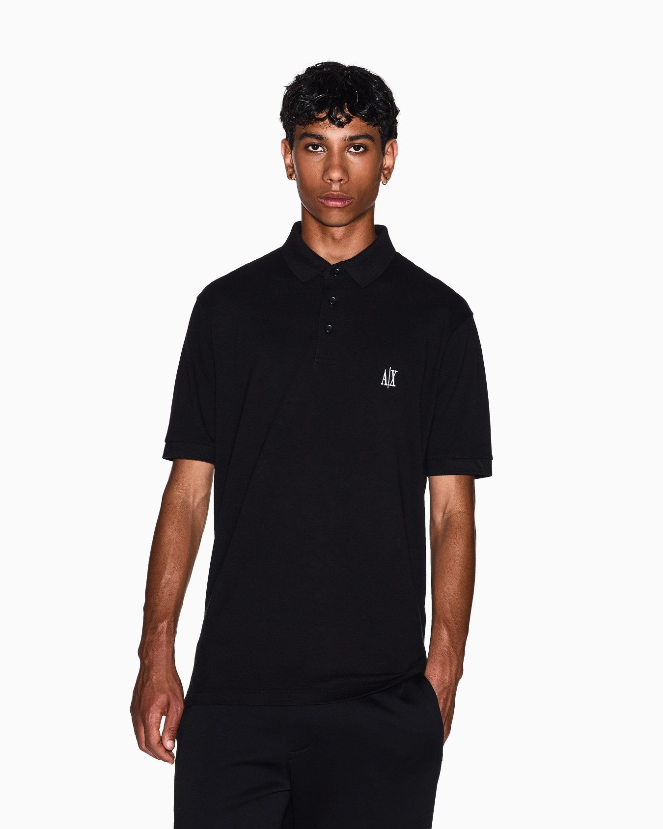 Regular fit cotton polo with logo Diapositiva 4