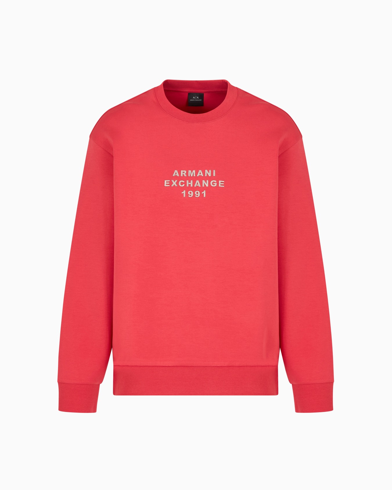 Crewneck sweatshirt in bonded stretch fabric Slide 0