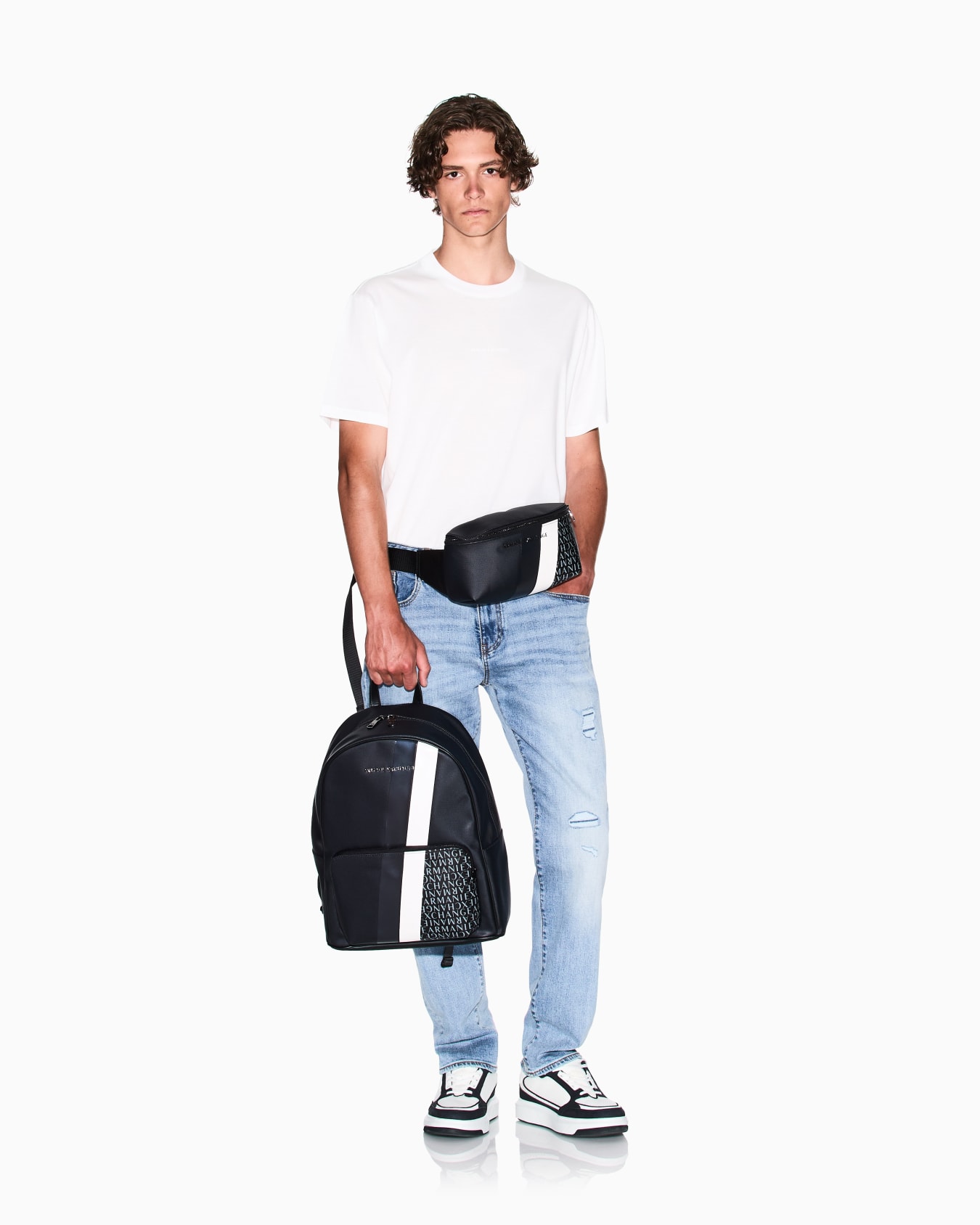 Regular fit mercerised cotton T-shirt Slide 1