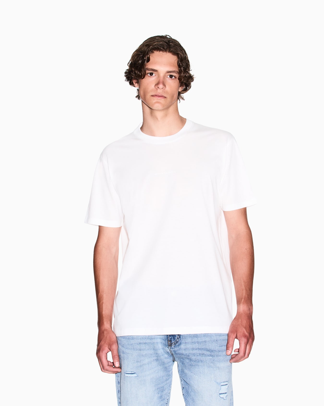 Regular fit mercerised cotton T-shirt Slide 3