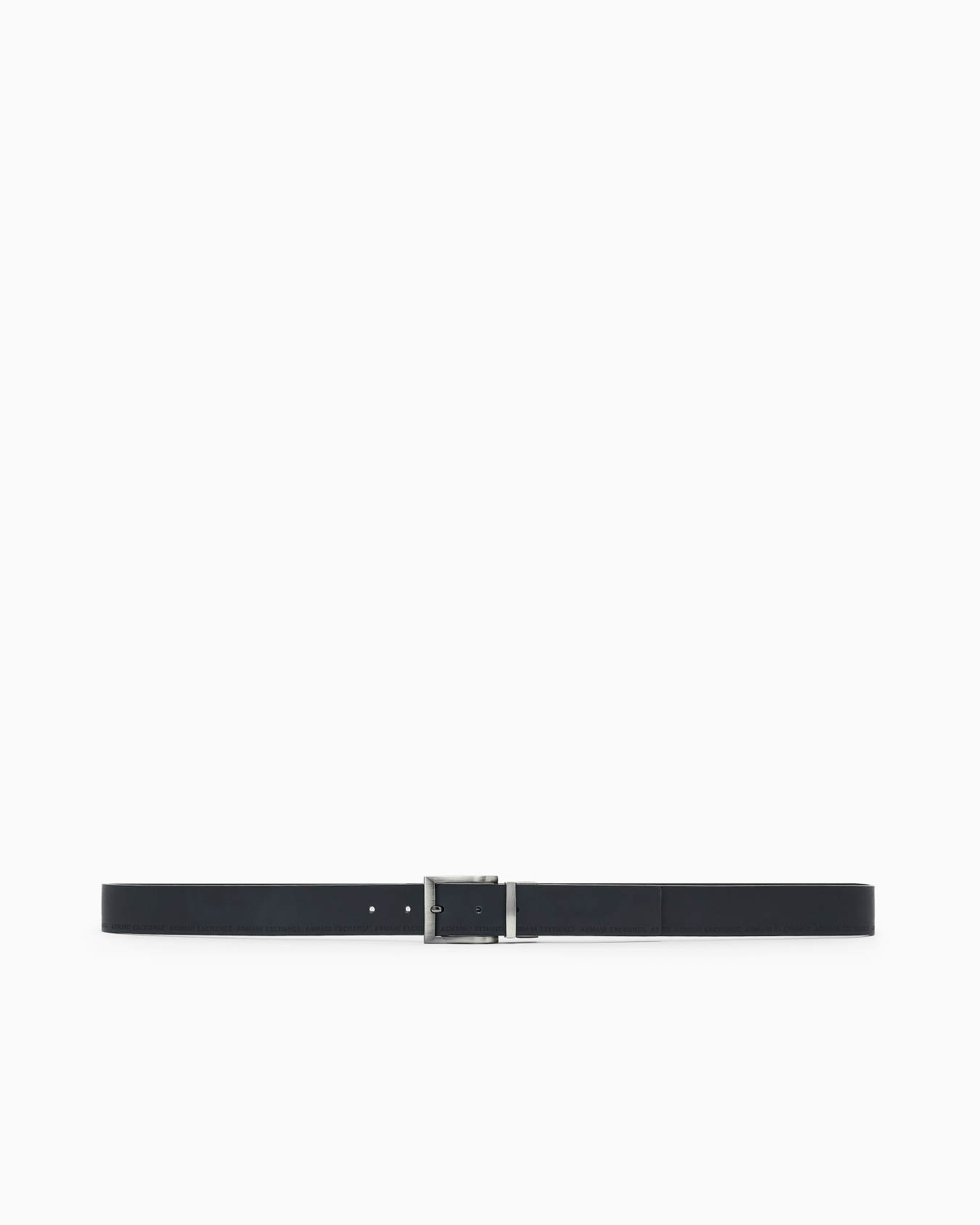  Leather belt with logo Slide 2