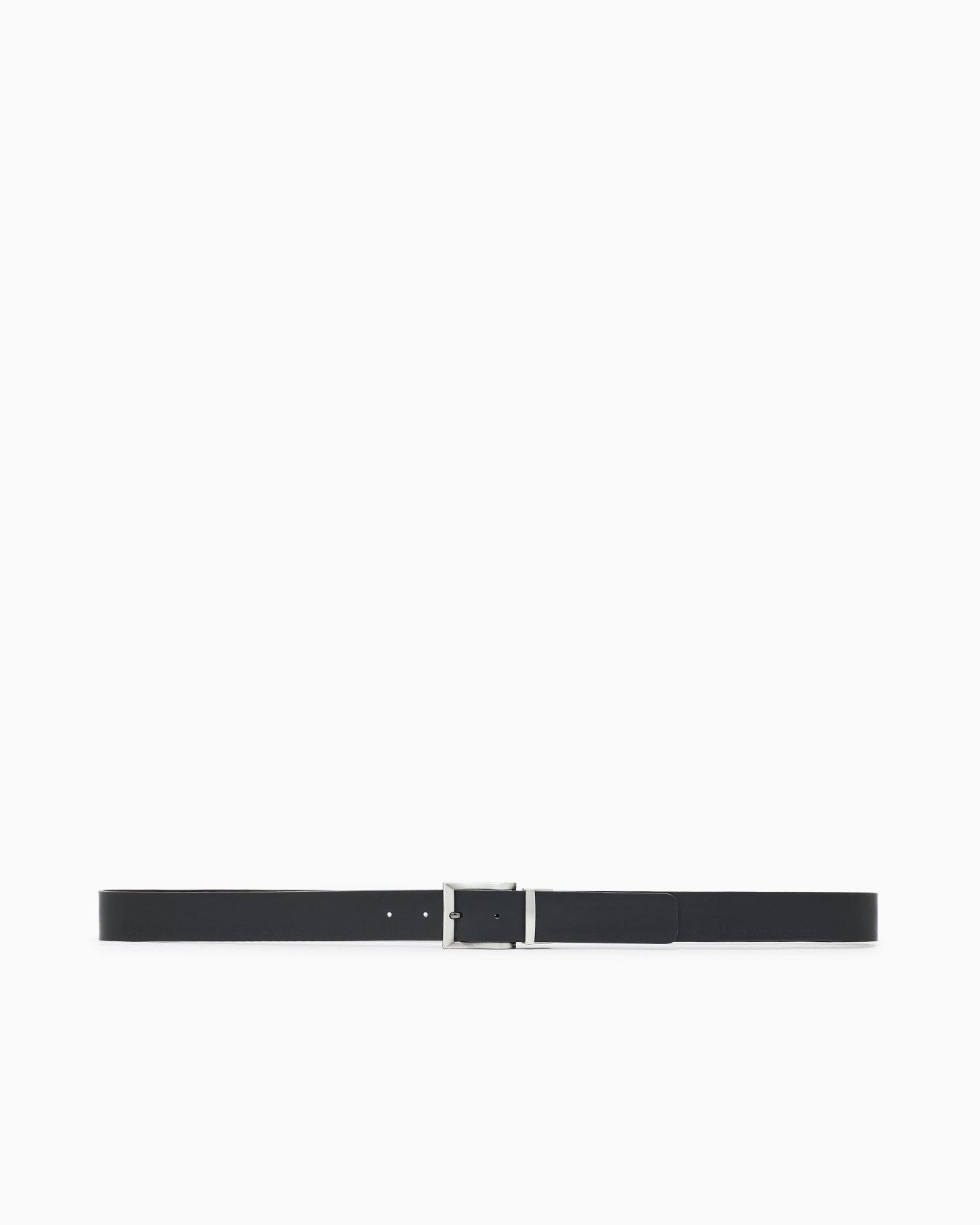  Leather belt with logo Slide 2
