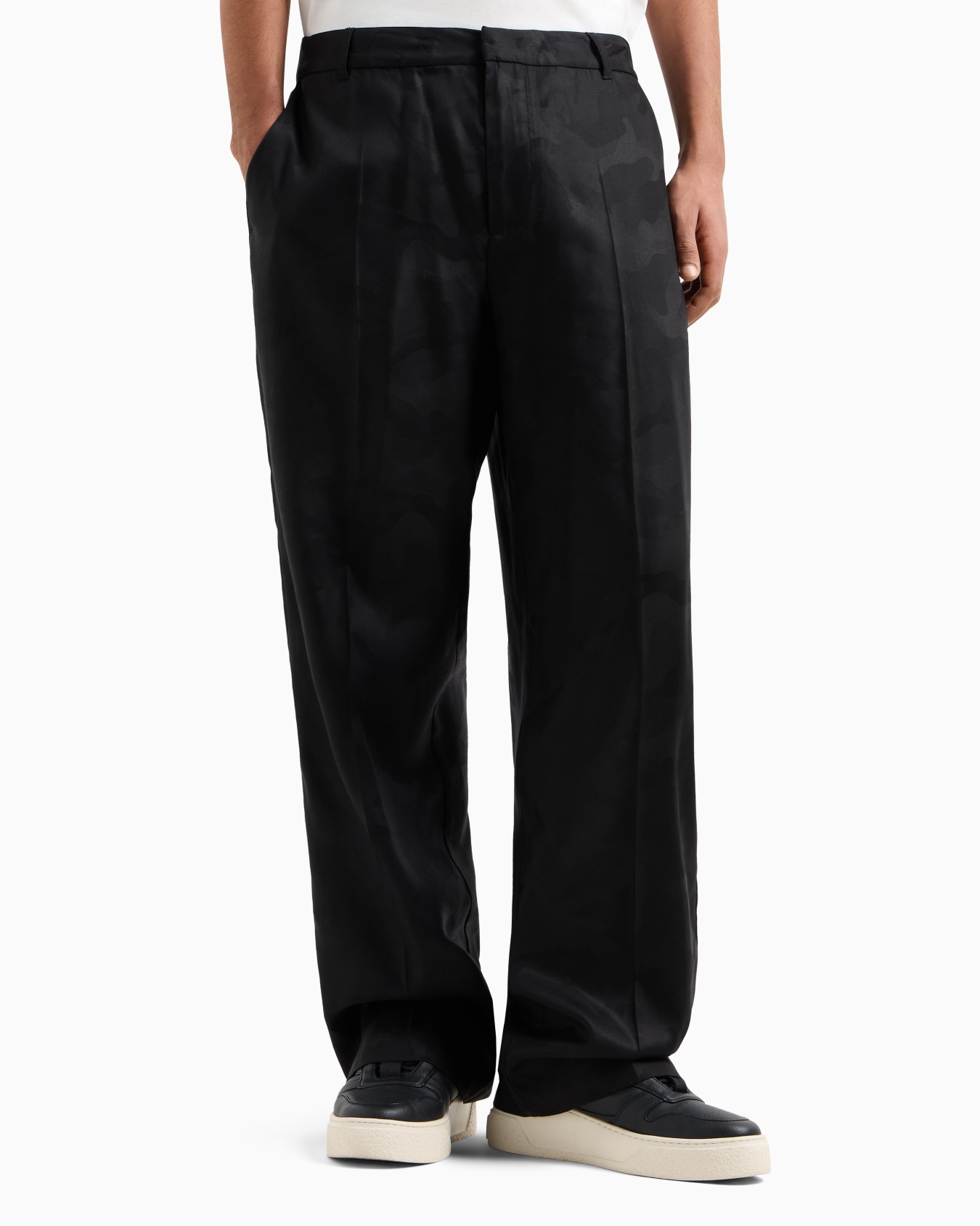 Pantaloni in lyocell camouflage Slide 3