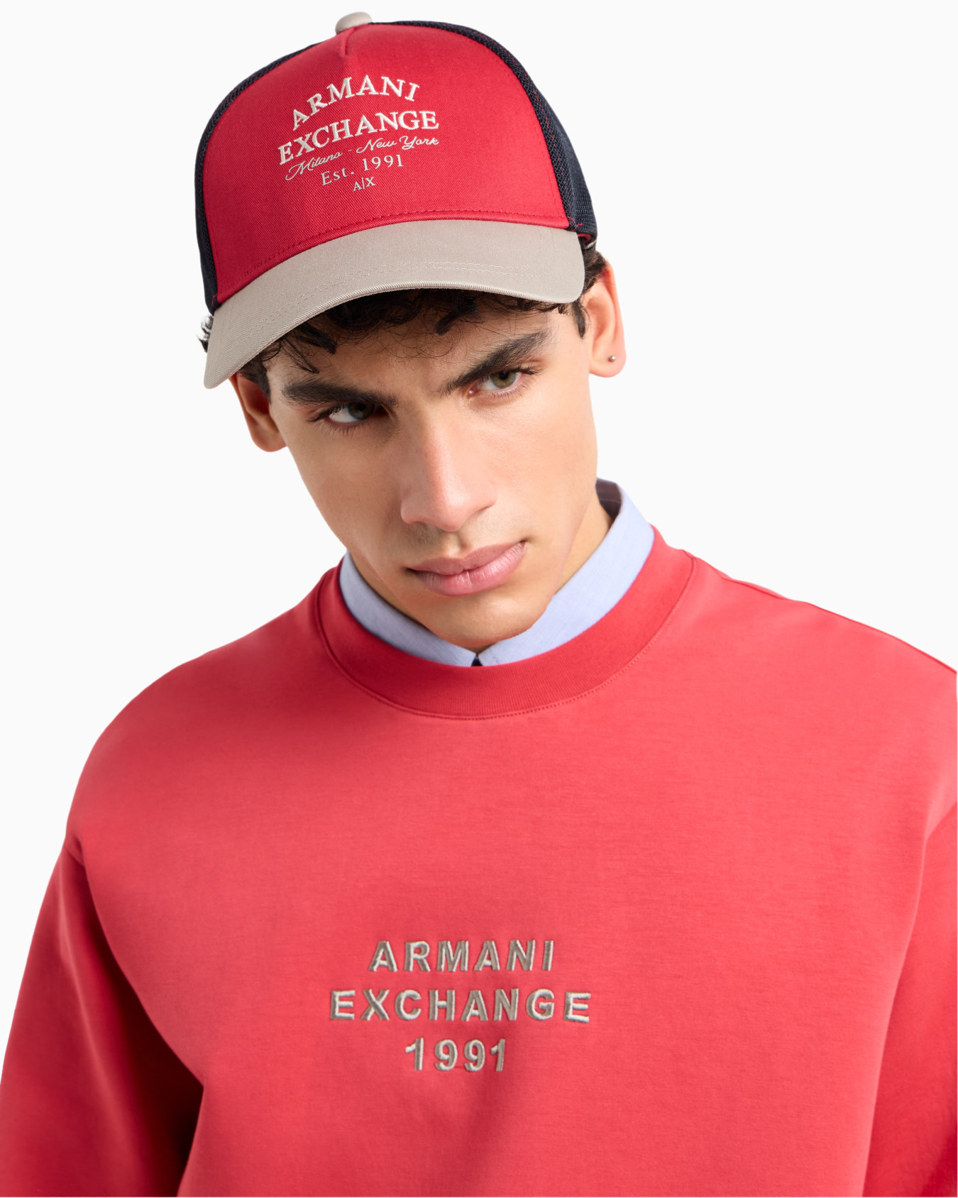 Two tone Visor Hat Armani Exchange
