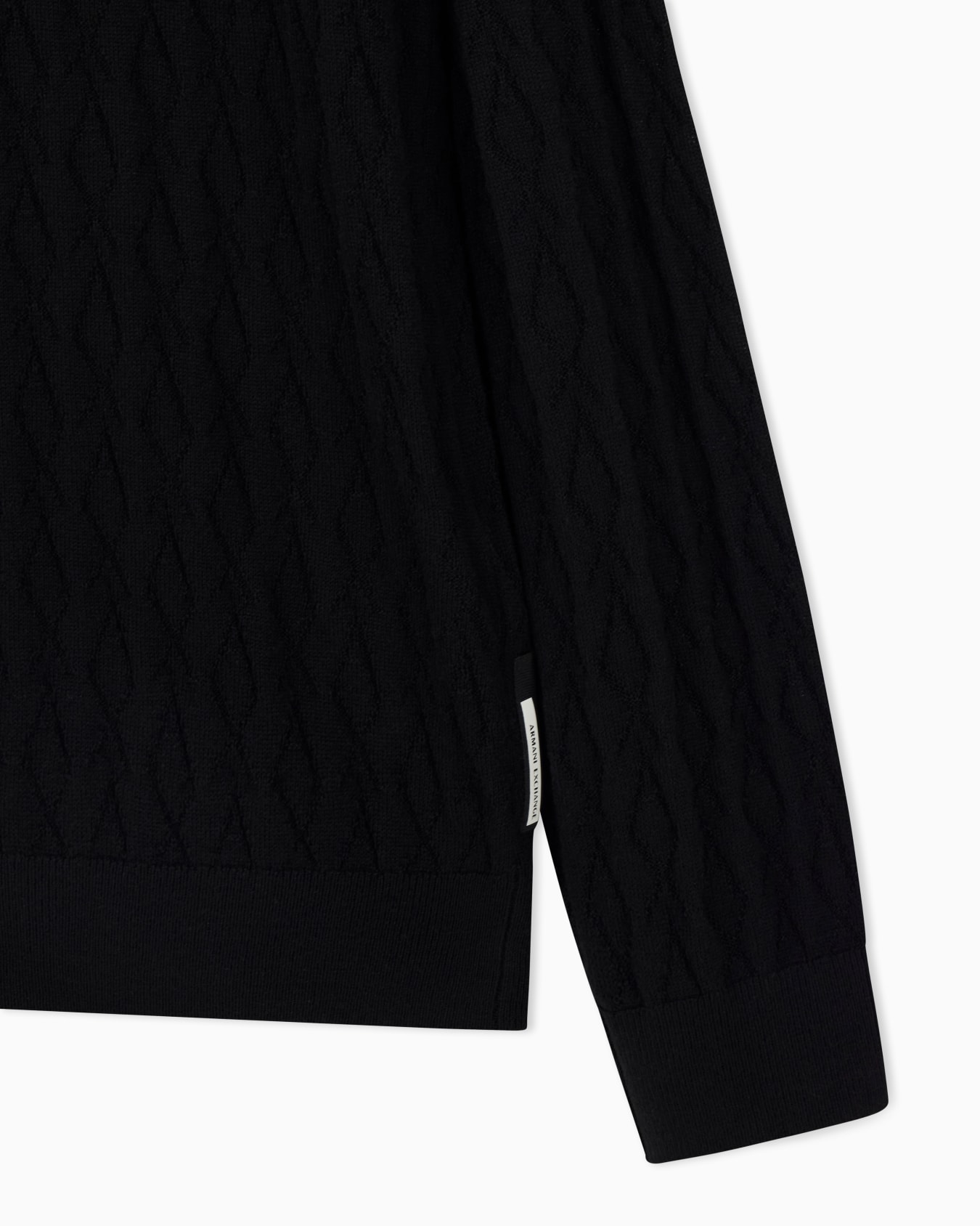 Wave-worked crew neck sweater Slide 1