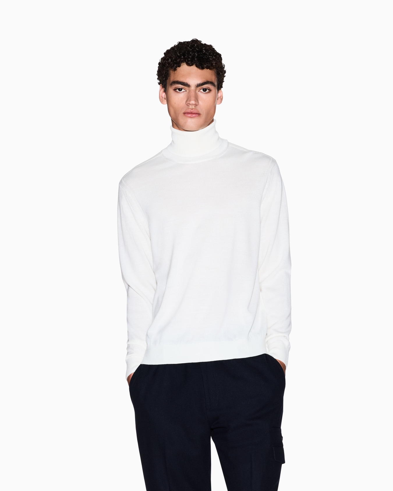 Wool Blend Turtleneck Sweater Slide 3