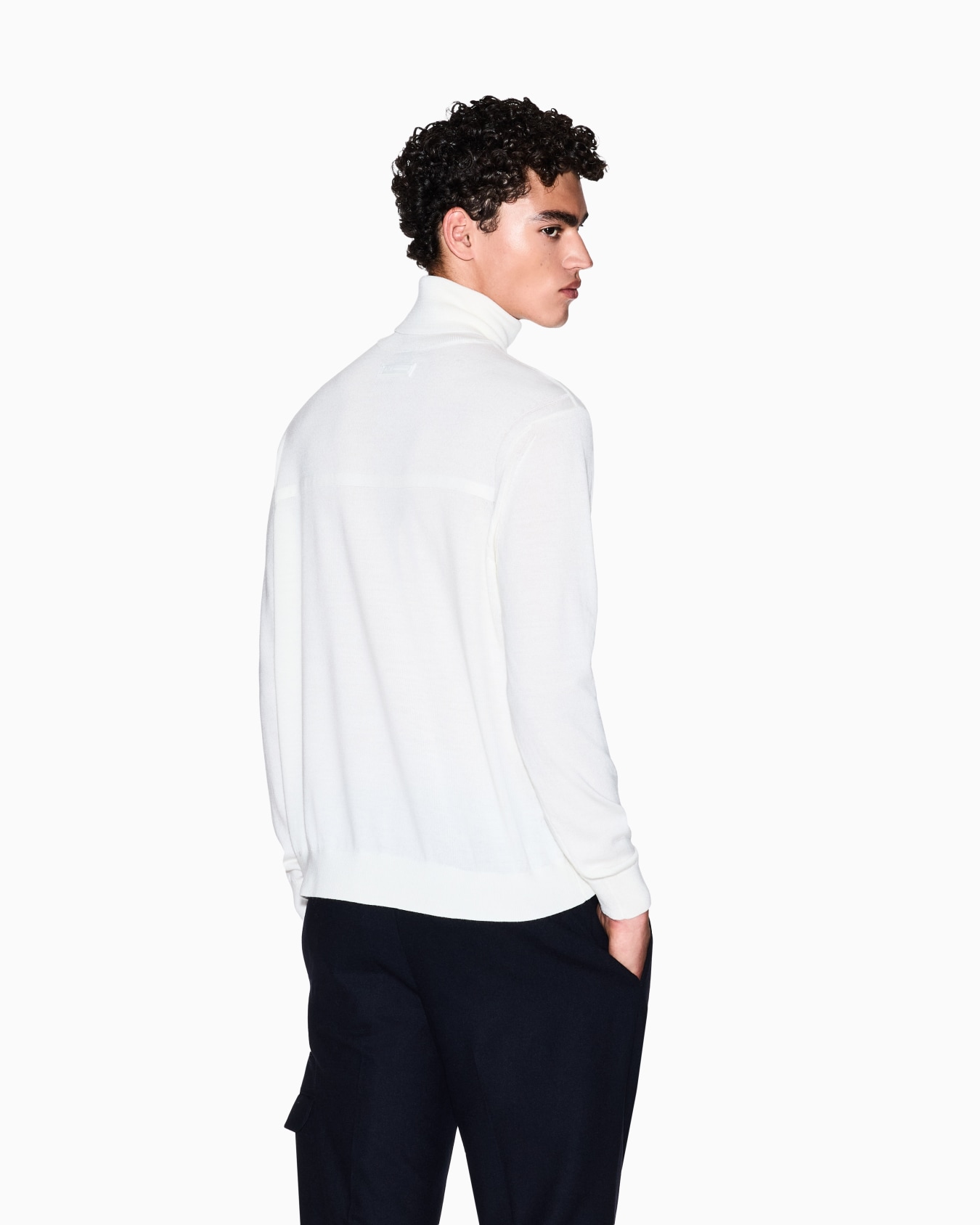 Wool Blend Turtleneck Sweater Slide 2