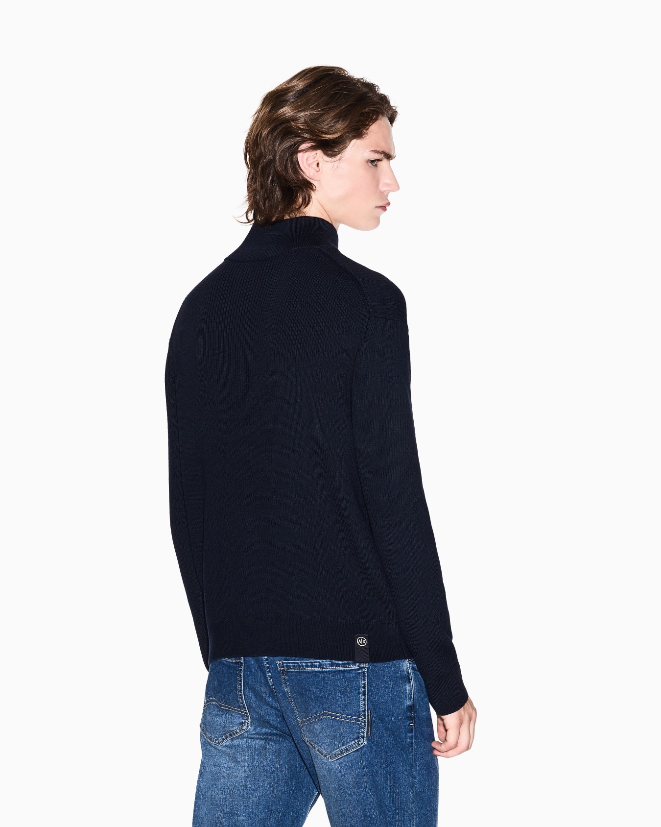 Full zip ribbed cardigan Slide 2