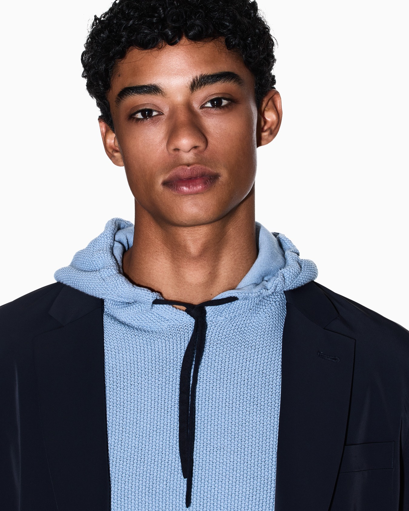 Rice stitch hooded sweater Slide 4