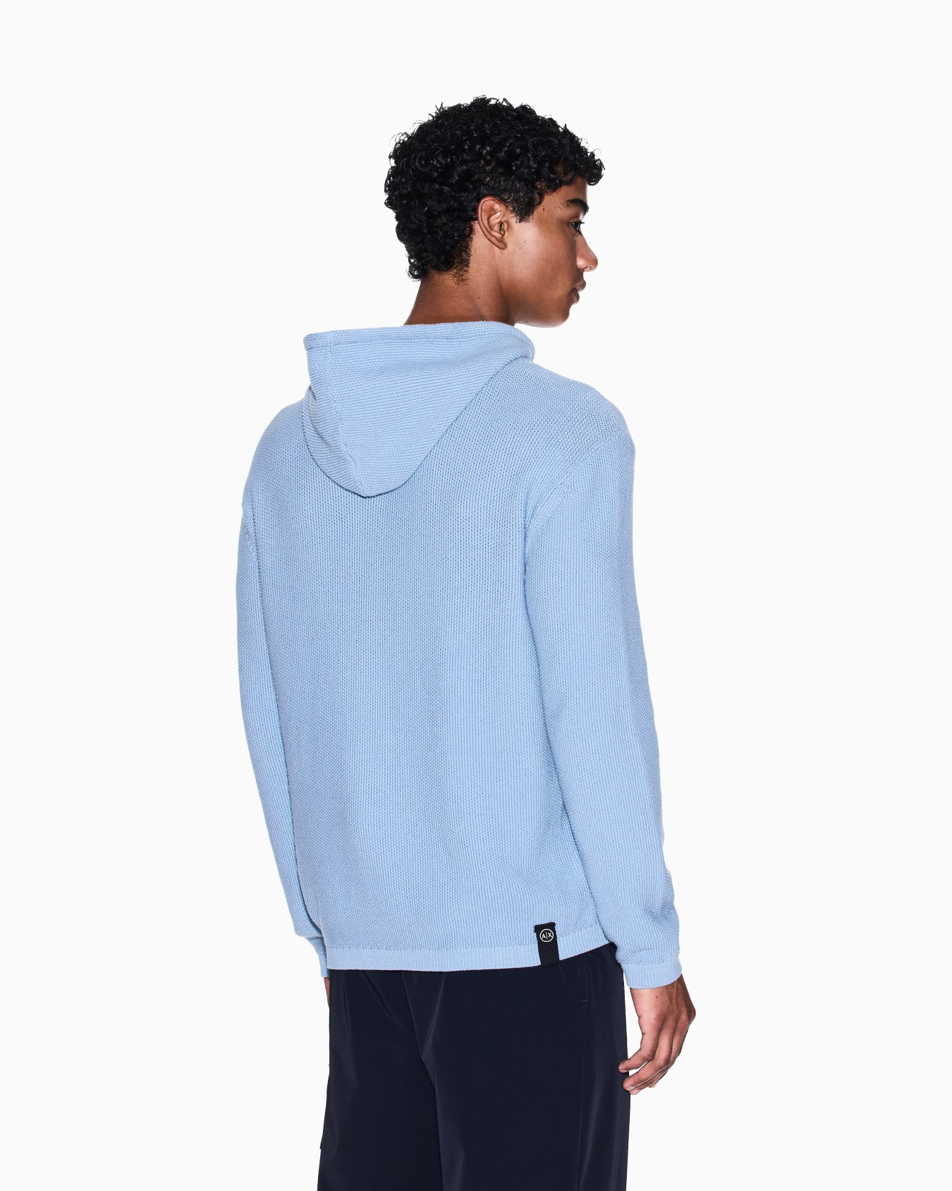 Rice stitch hooded sweater Slide 2