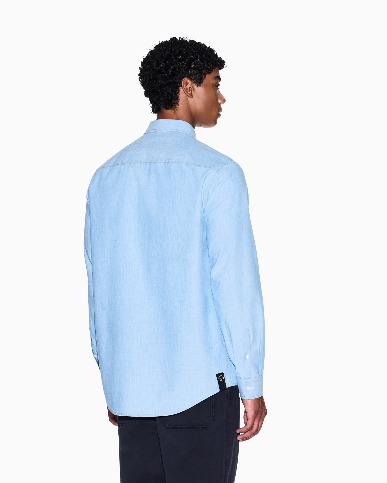 Camisa de cambray de corte regular Diapositiva 2