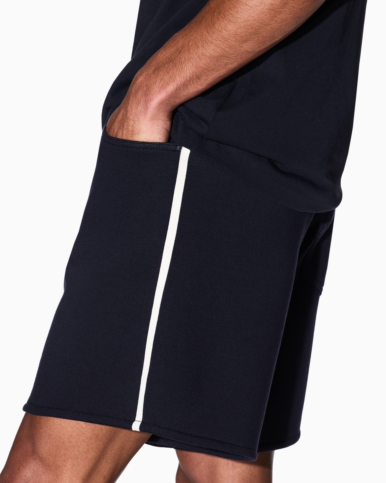 ボンデッドストレッチ ハーフパンツ スライドする 4