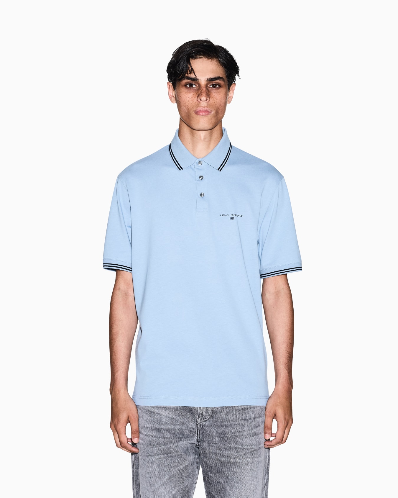 Polo regular fit in jersey di cotone Slide 3
