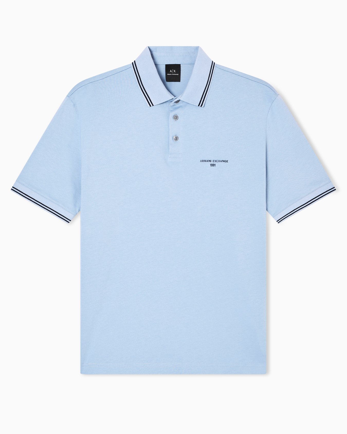 Polo de jersey de algodón de corte regular Diapositiva 0