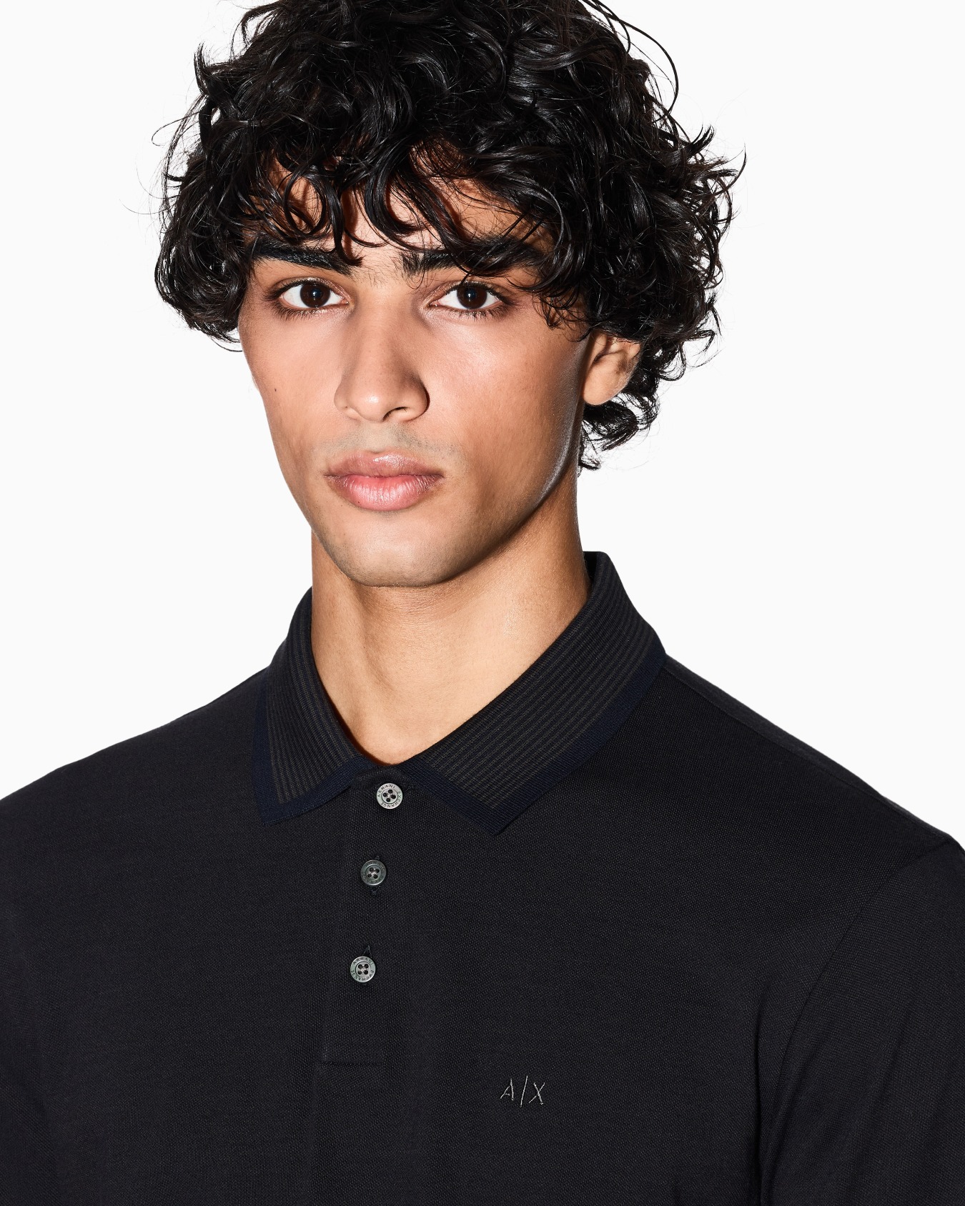 Regular fit long-sleeved polo shirt Slide 4