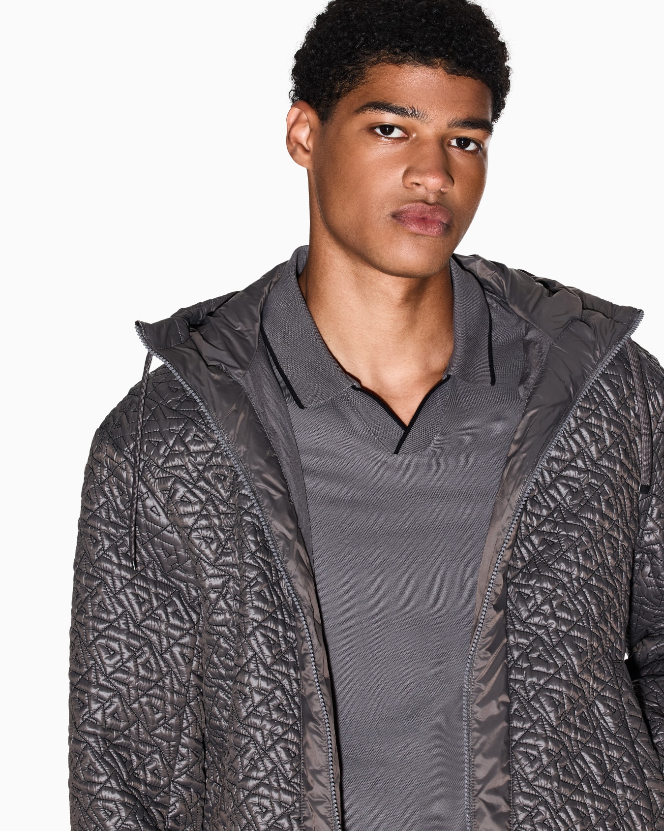 Jacket with allover logo Slide 4