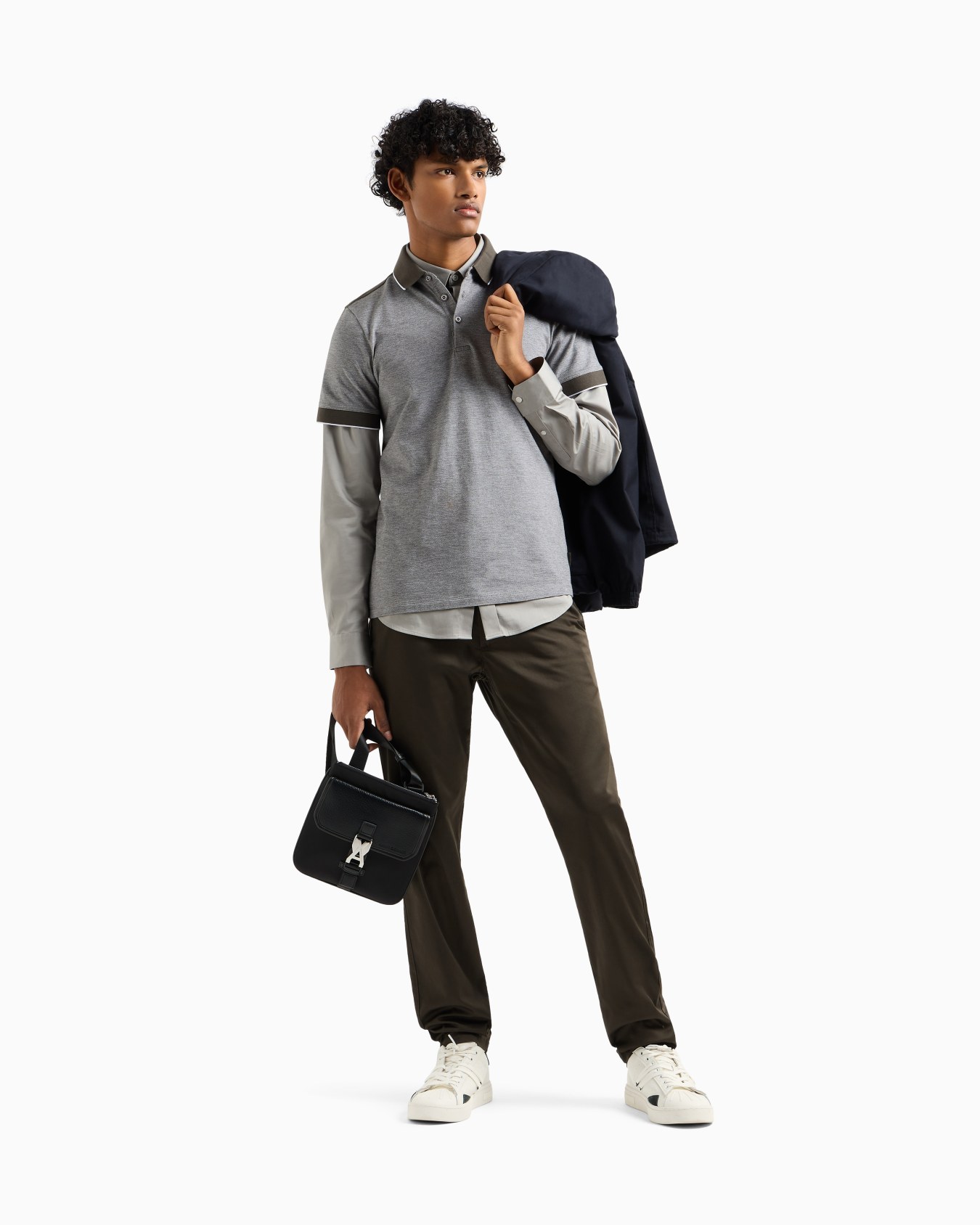 Stretch cotton chinos Slide 1