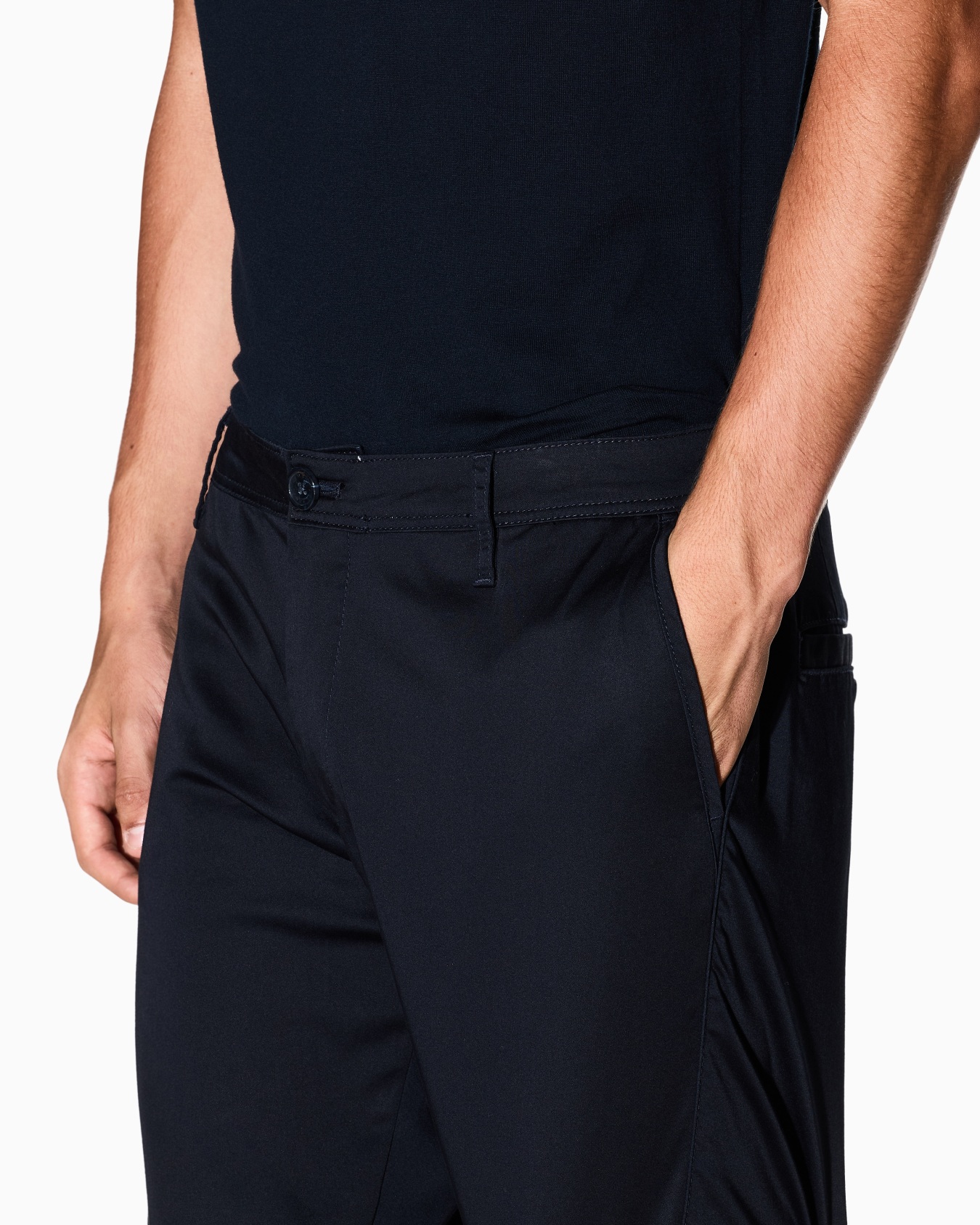 Pantalones chinos de algodón elástico Diapositiva 4