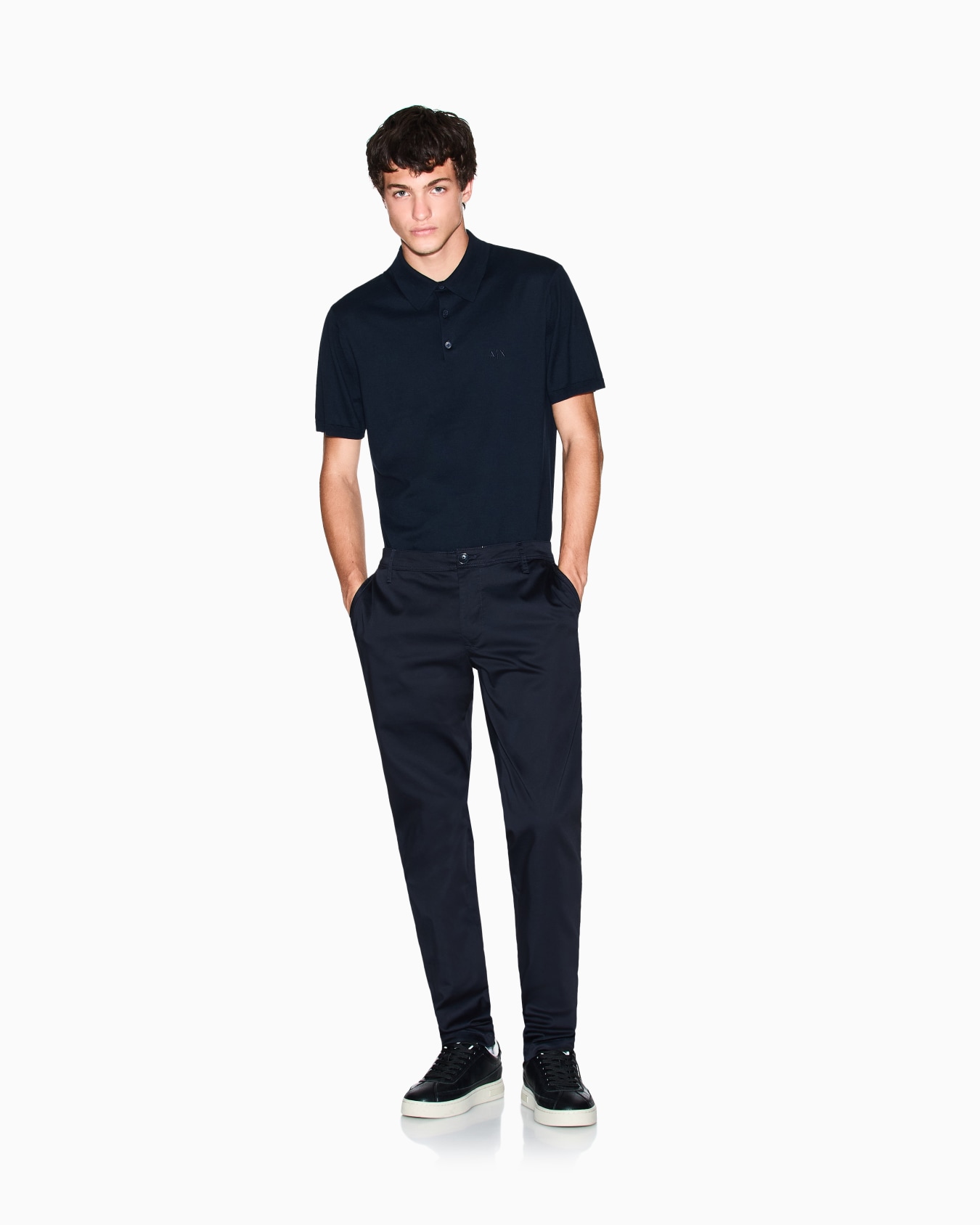 Pantalones chinos de algodón elástico Diapositiva 1