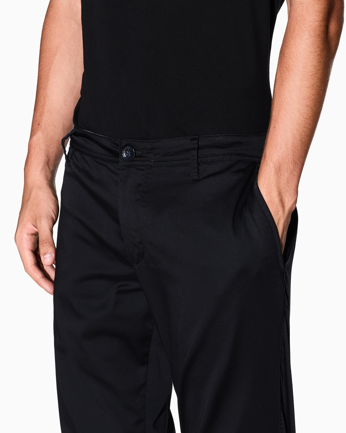 Pantalones chinos de algodón elástico Diapositiva 4
