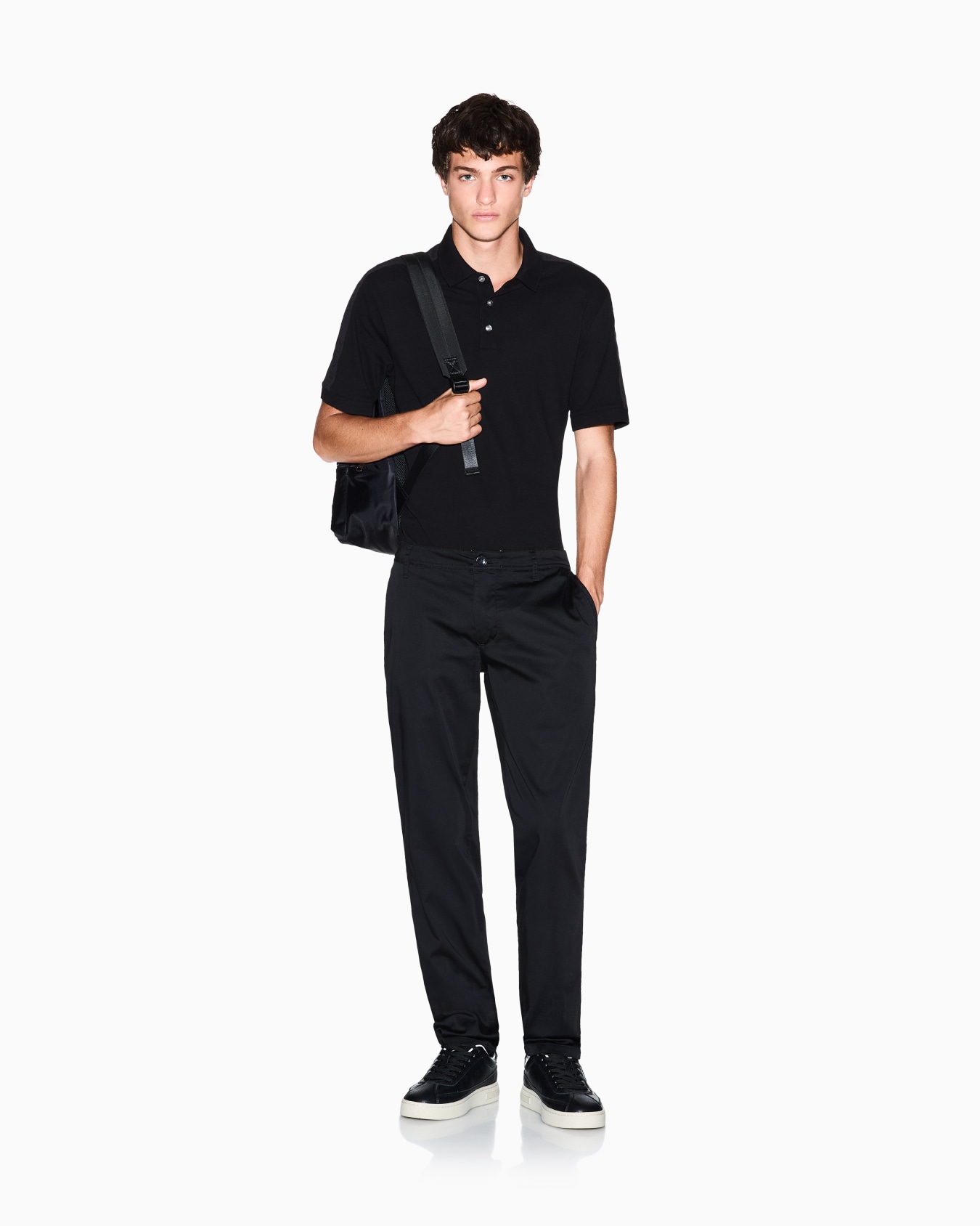 Pantalones chinos de algodón elástico Diapositiva 1