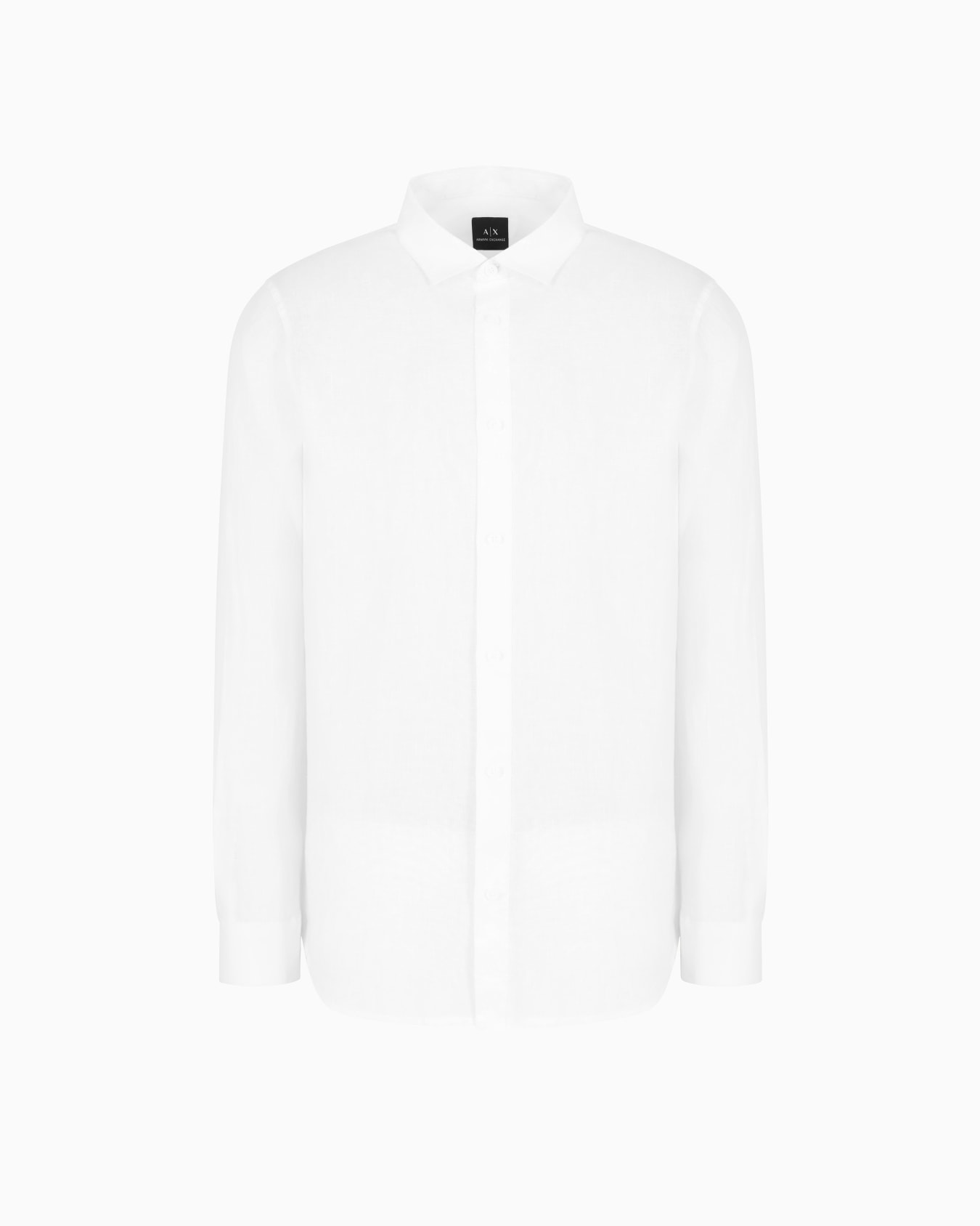Regular fit linen shirt Slide 0