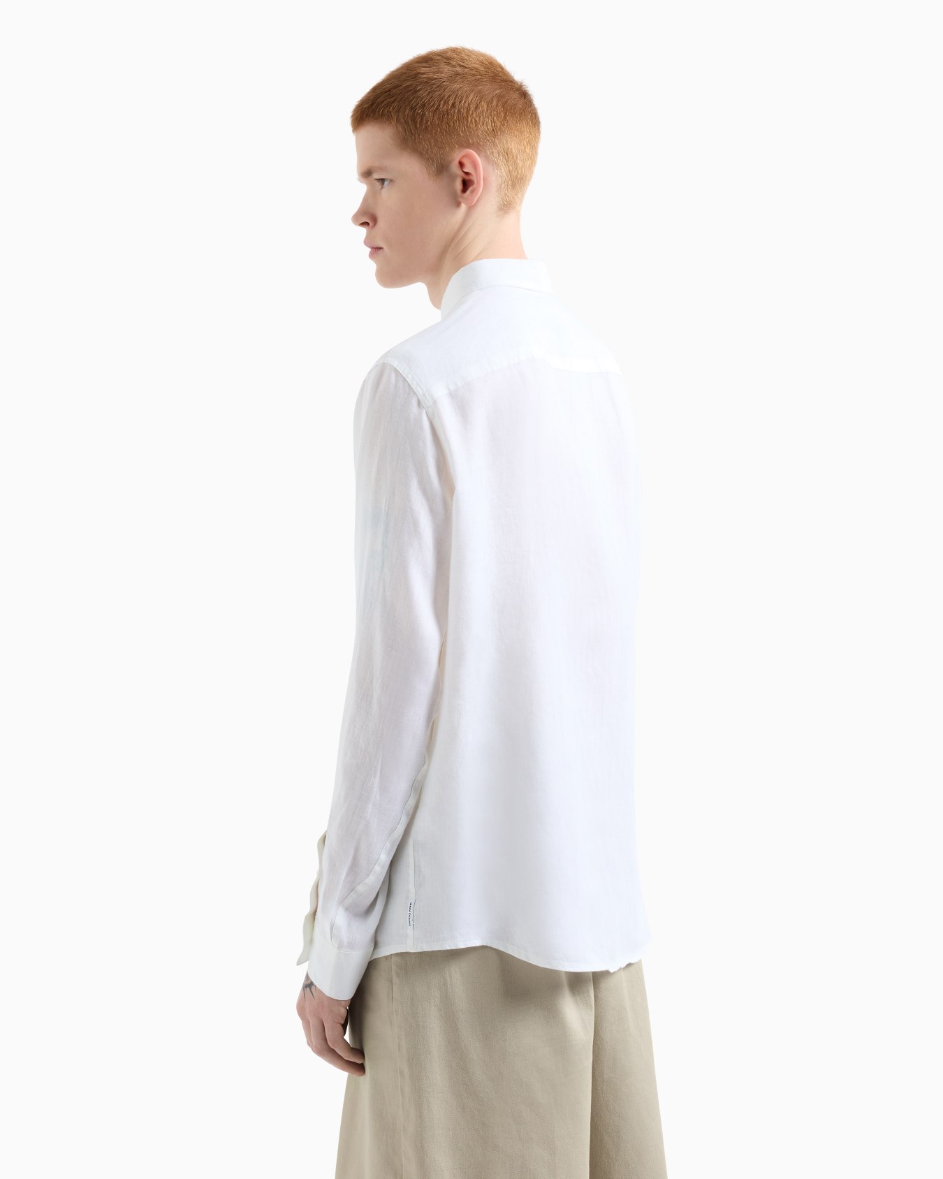 Regular fit linen shirt Slide 2