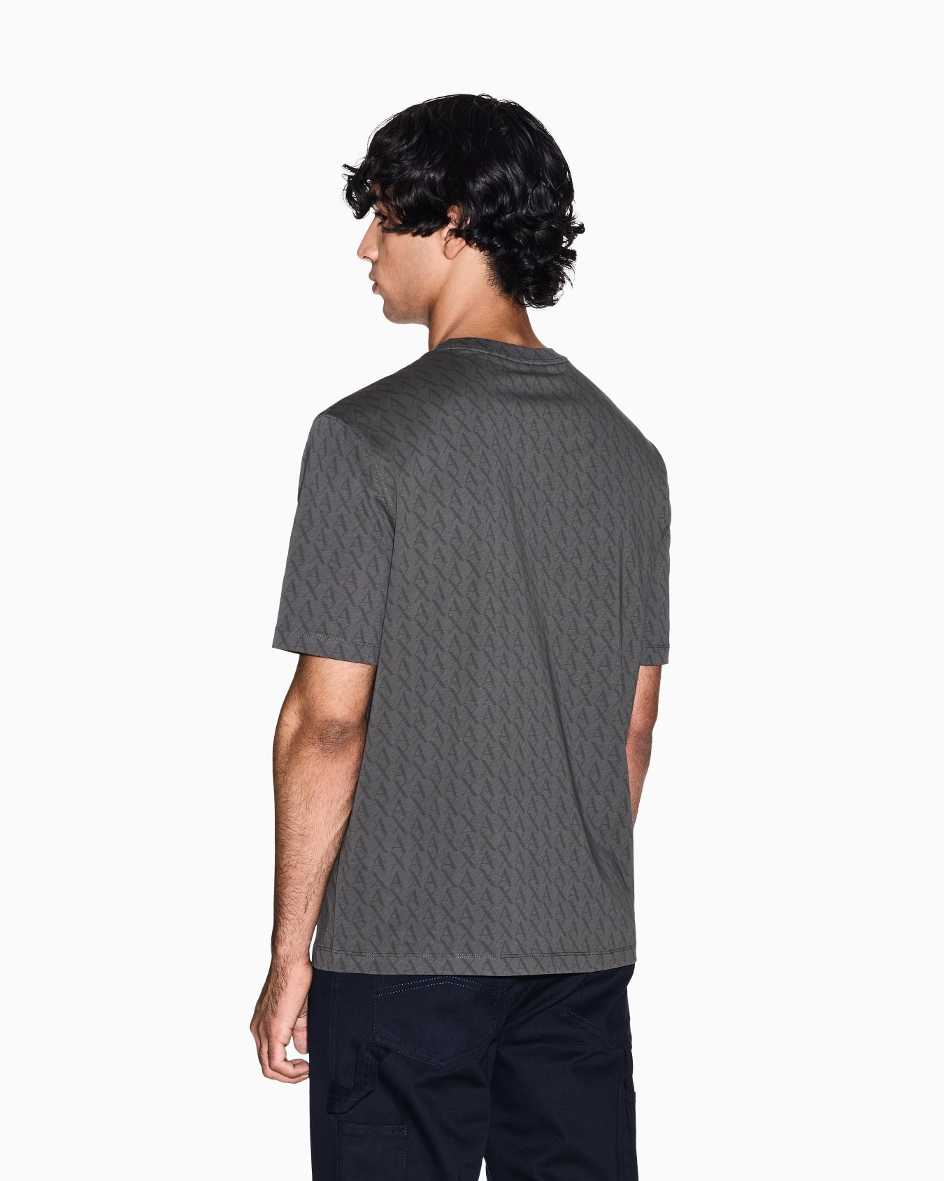  Regular fit monogram logo t-shirt Slide 2