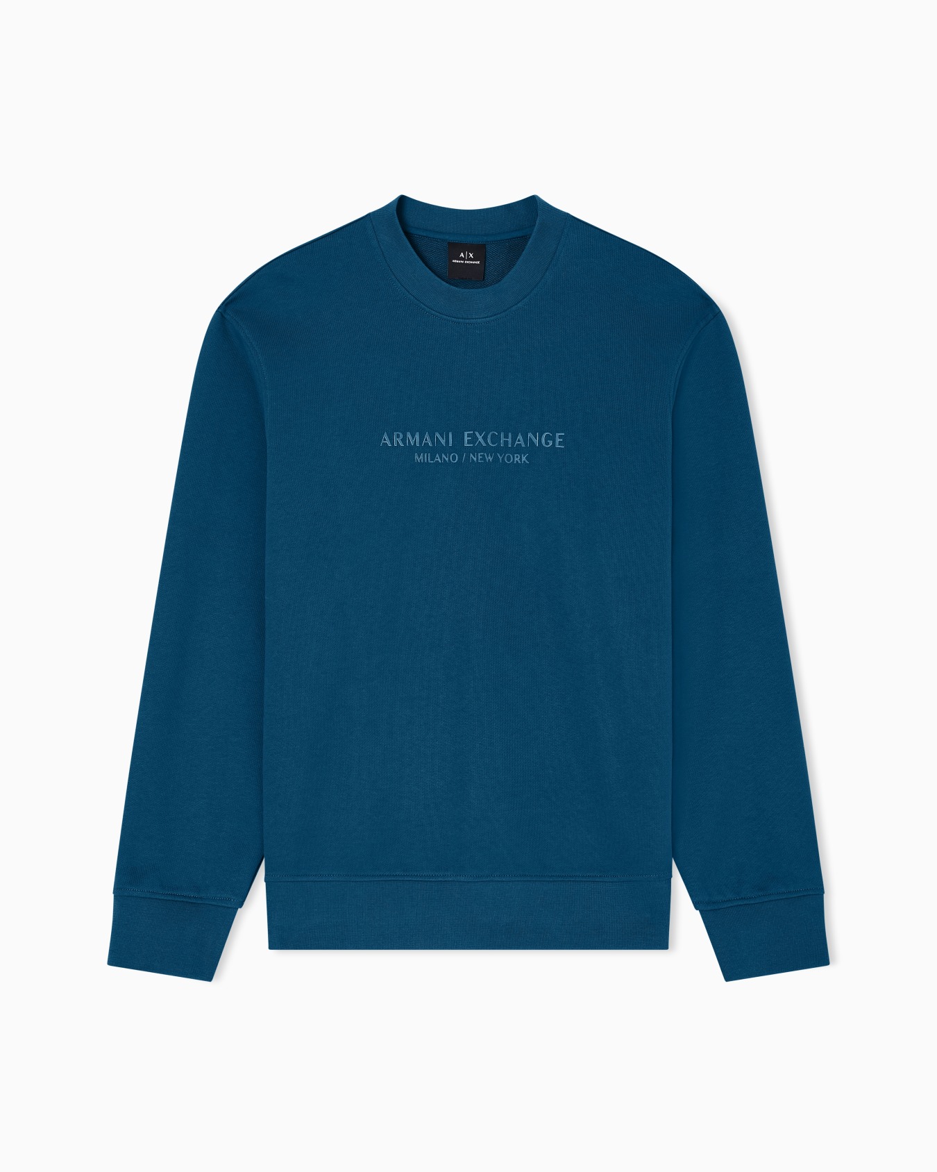 Crewneck sweatshirt with tone logo Slide 0