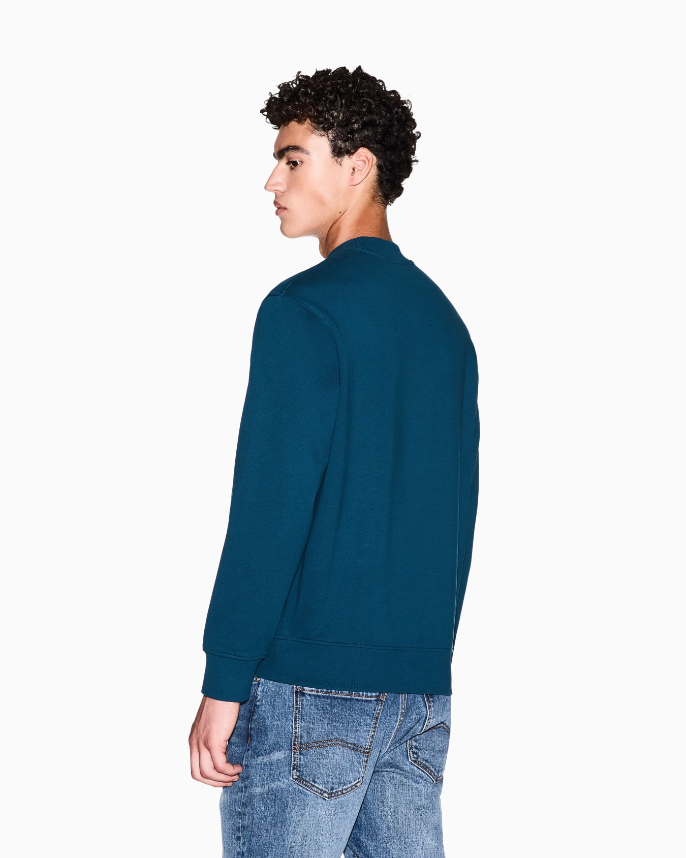 Crewneck sweatshirt with tone logo Slide 2
