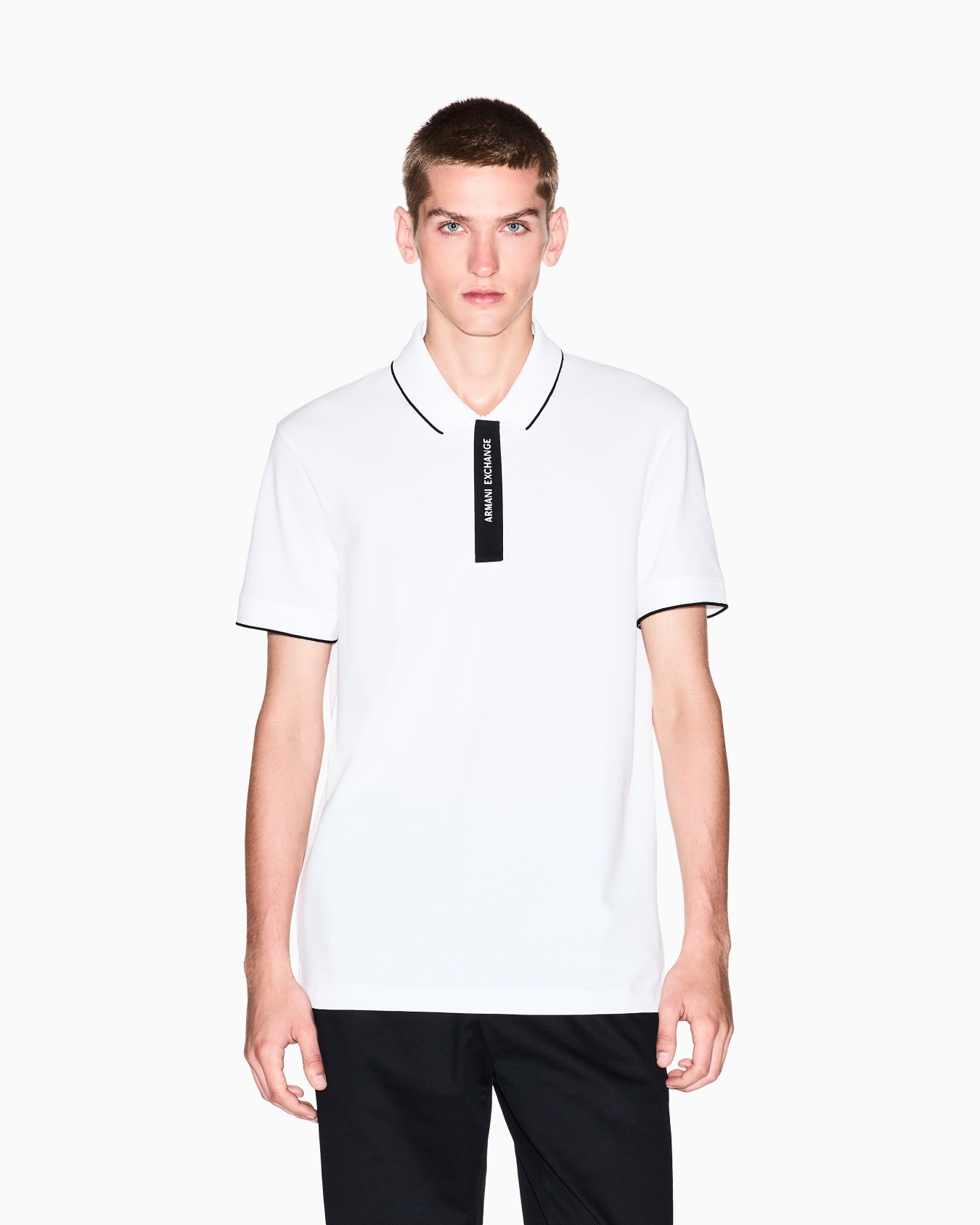 Regular fit polo with logo Slide 3