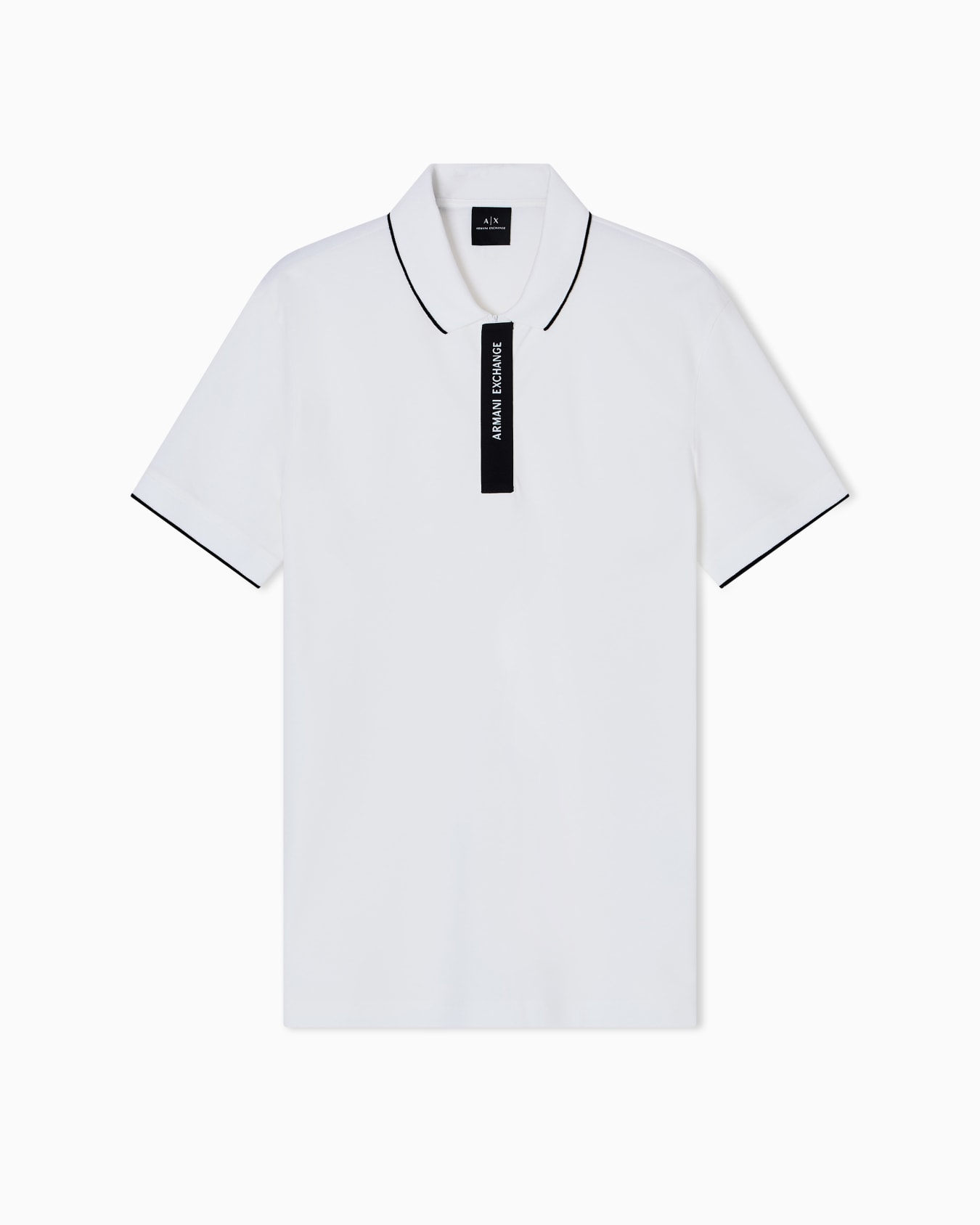Regular fit polo with logo Slide 0