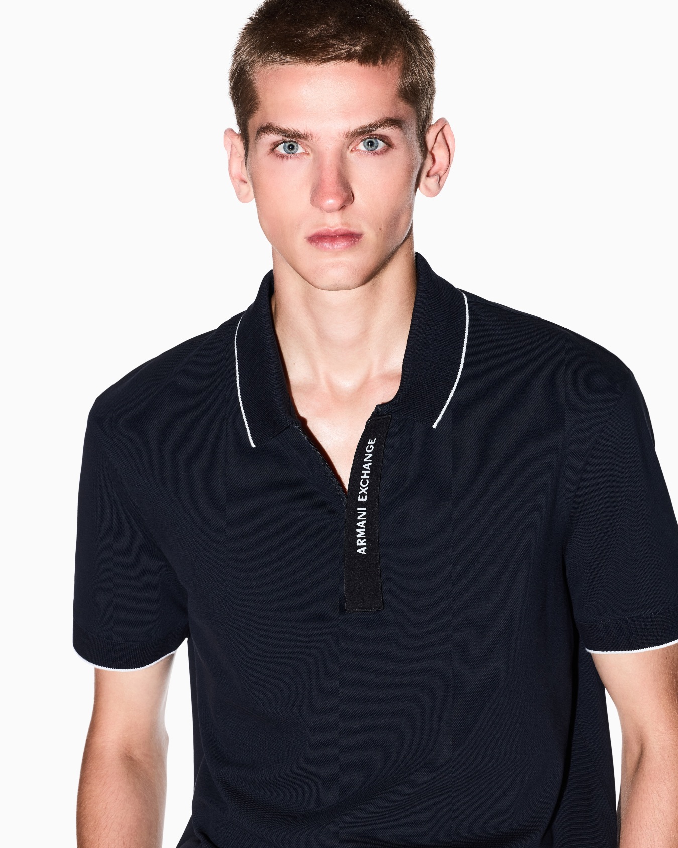 Regular fit polo with logo Slide 4