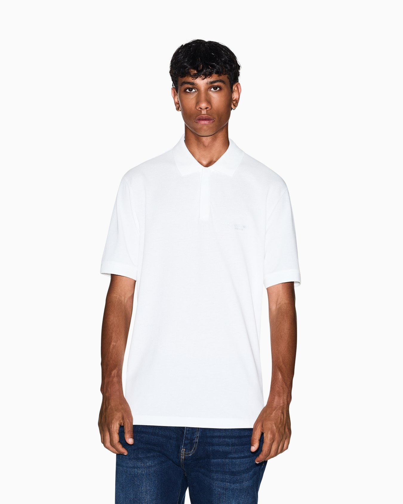 Polo regular fit logo tono su tono Slide 3