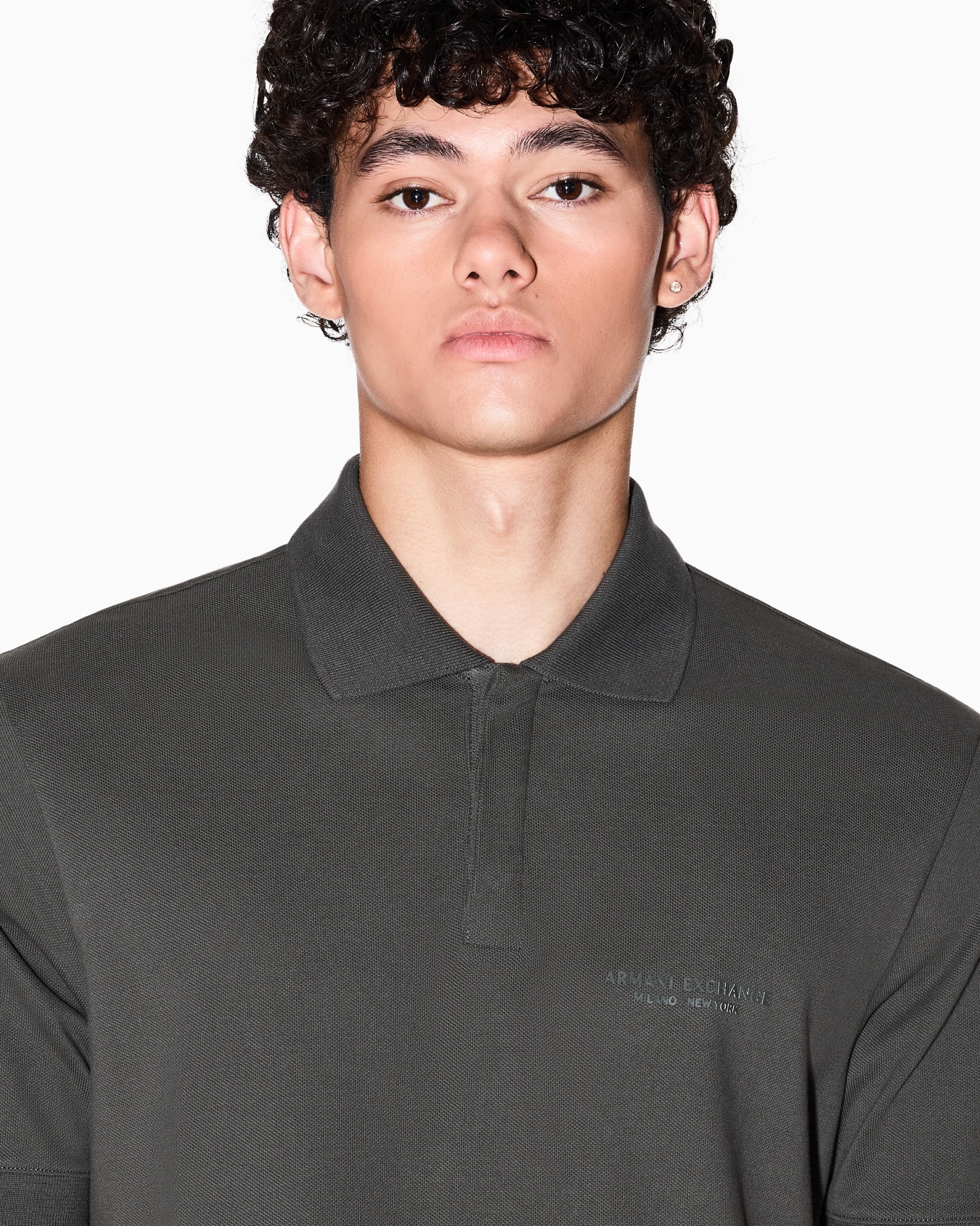 Regular fit polo shirt with tone-on-tone logo Slide 4
