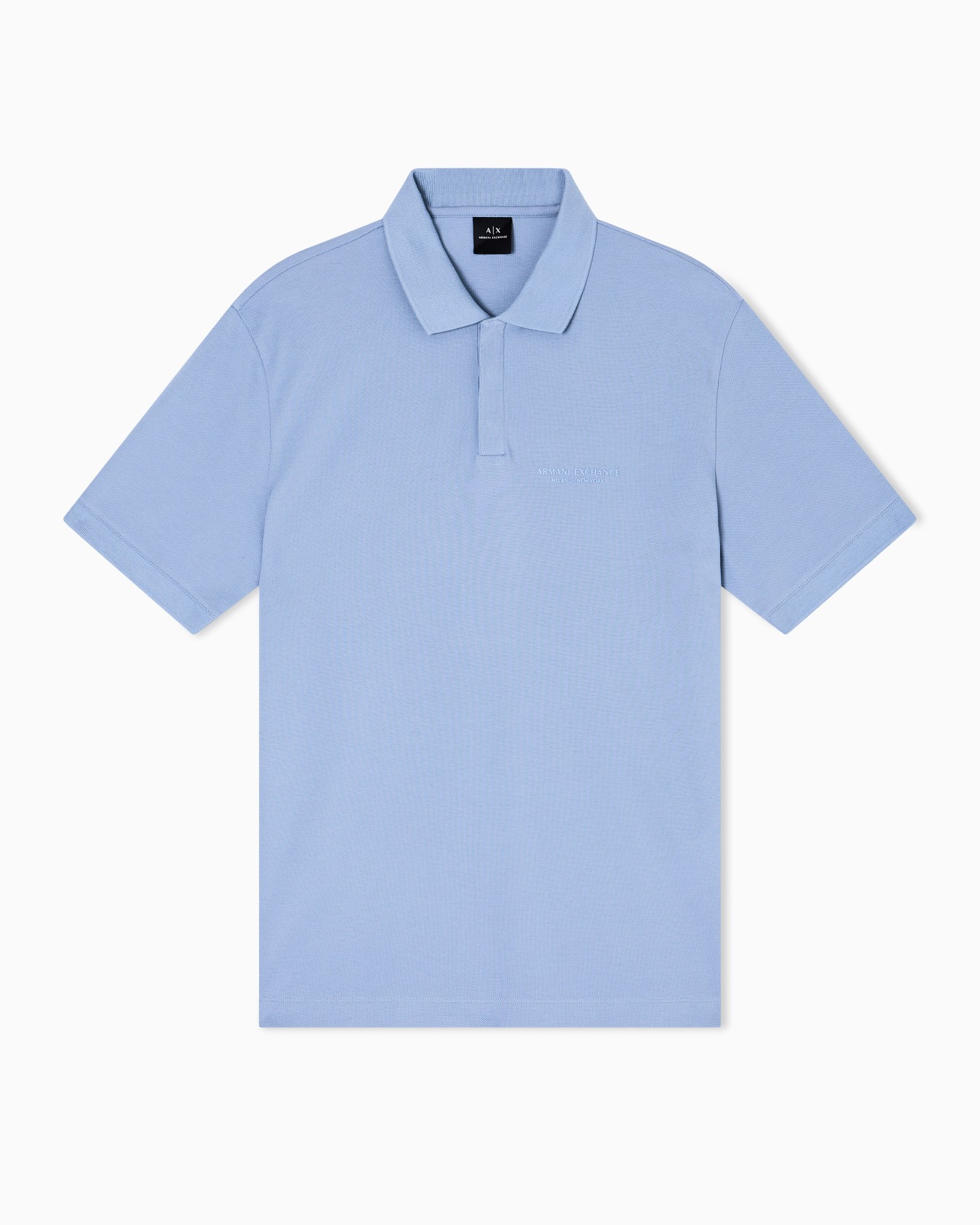 Regular fit polo shirt with tone-on-tone logo Slide 0