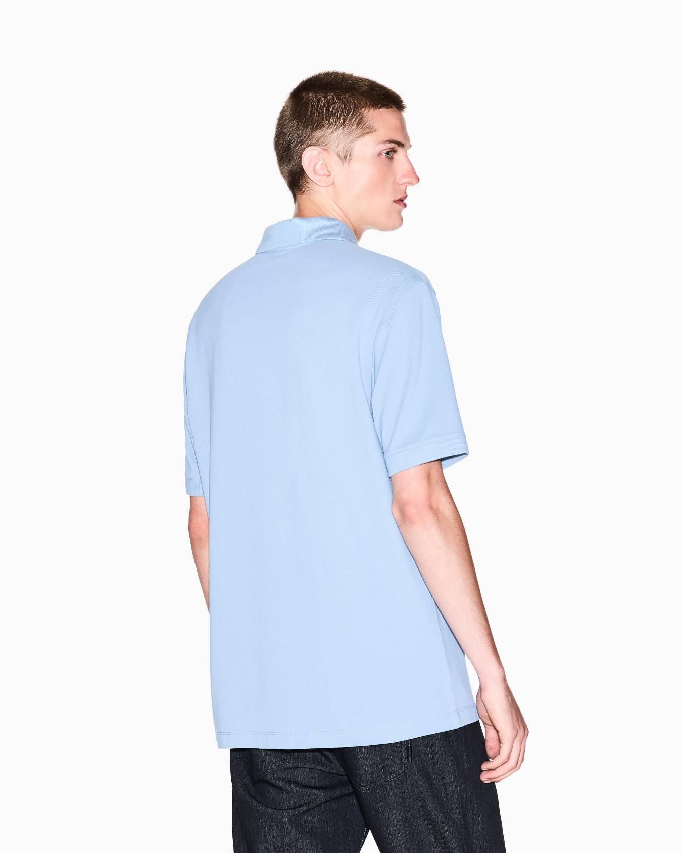 Regular fit polo shirt with tone-on-tone logo Slide 2