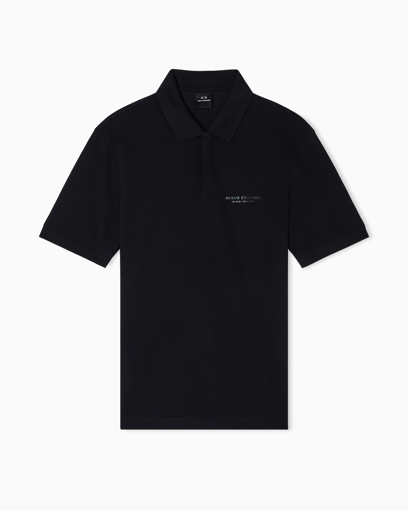 Regular fit polo shirt with tone-on-tone logo Slide 0
