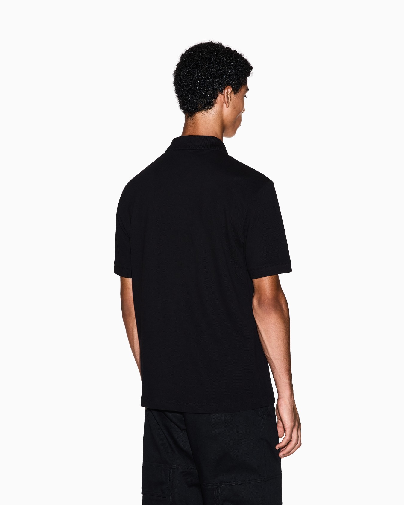 Regular fit polo shirt with tone-on-tone logo Slide 2