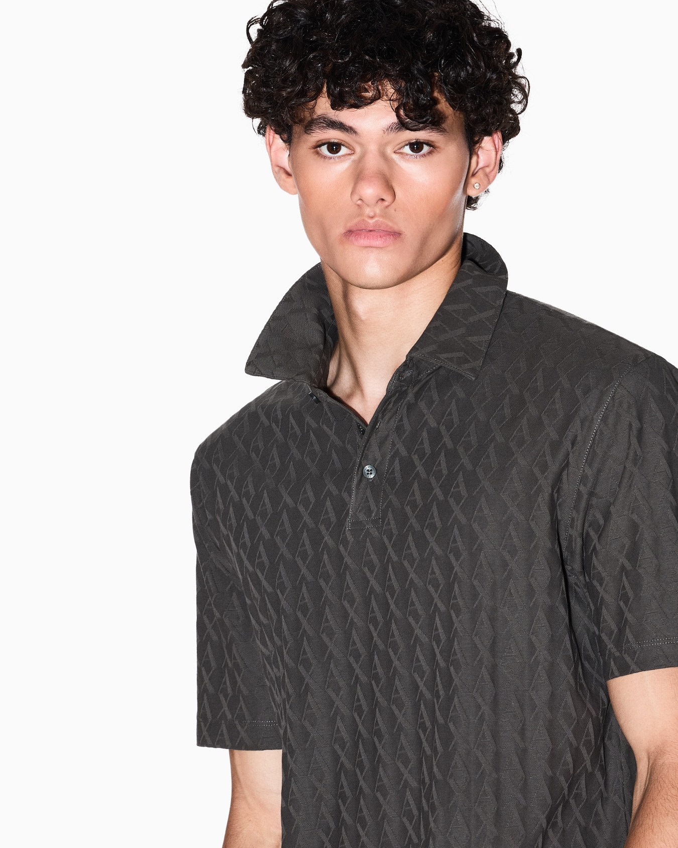 Regular fit polo shirt in mercerised cotton Slide 4