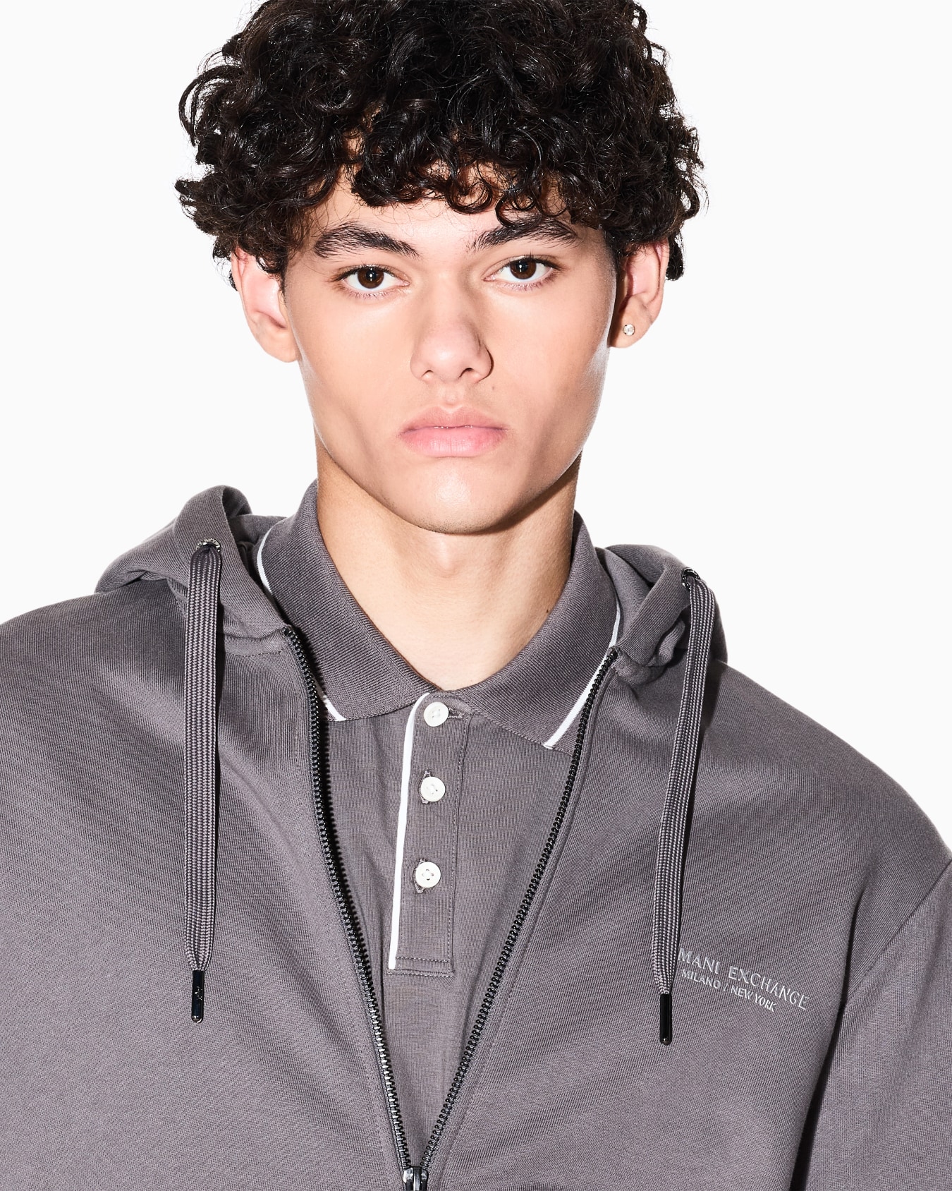 Sweat à capuche zippé basique Diapositive 4