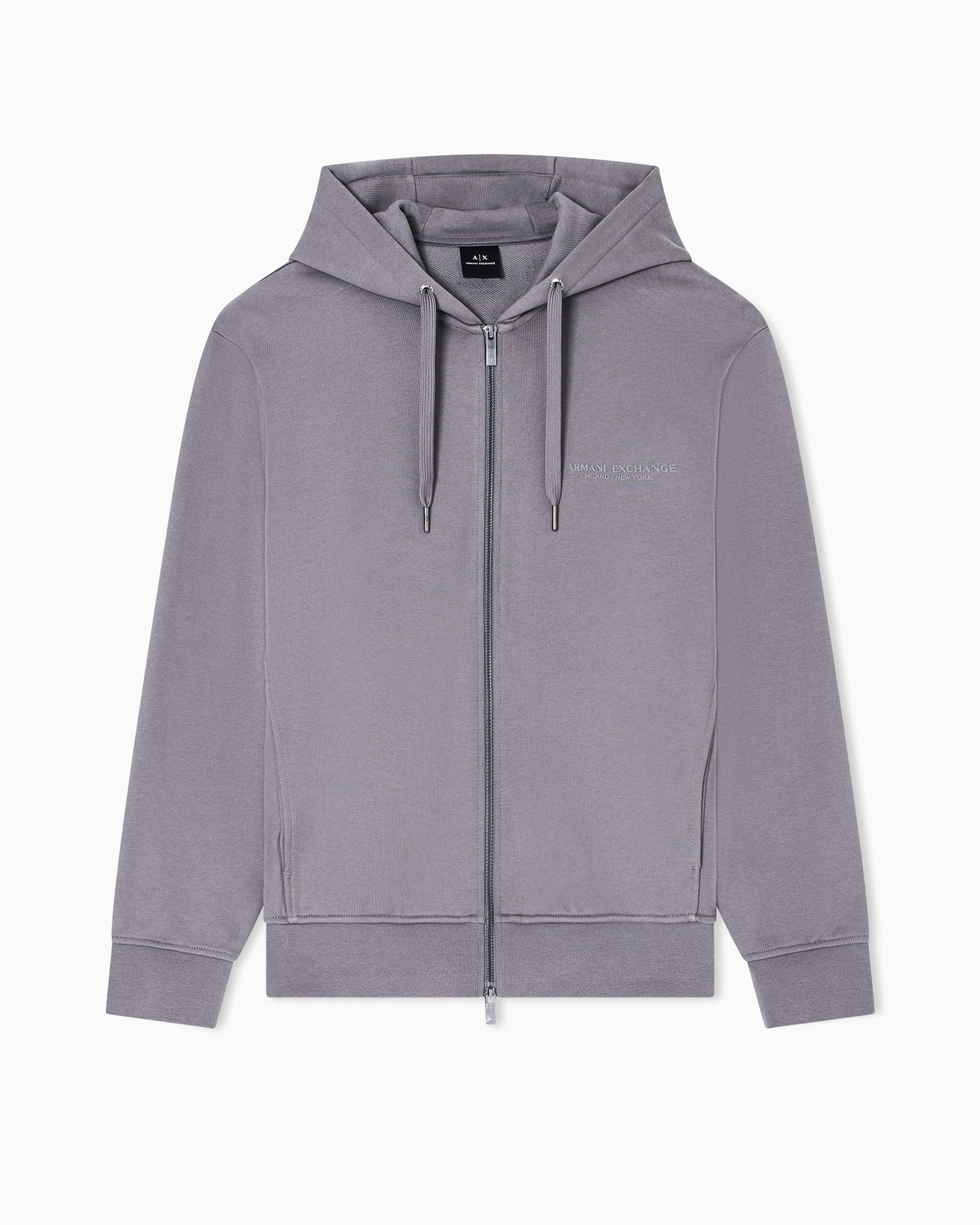 Sweat à capuche zippé basique Diapositive 0