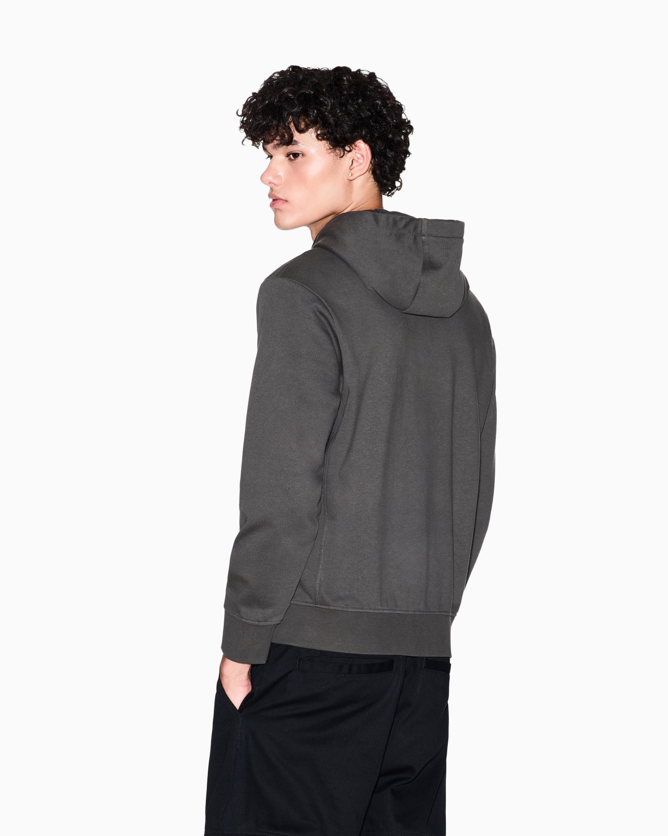 Basic zip-up hoodie Slide 2