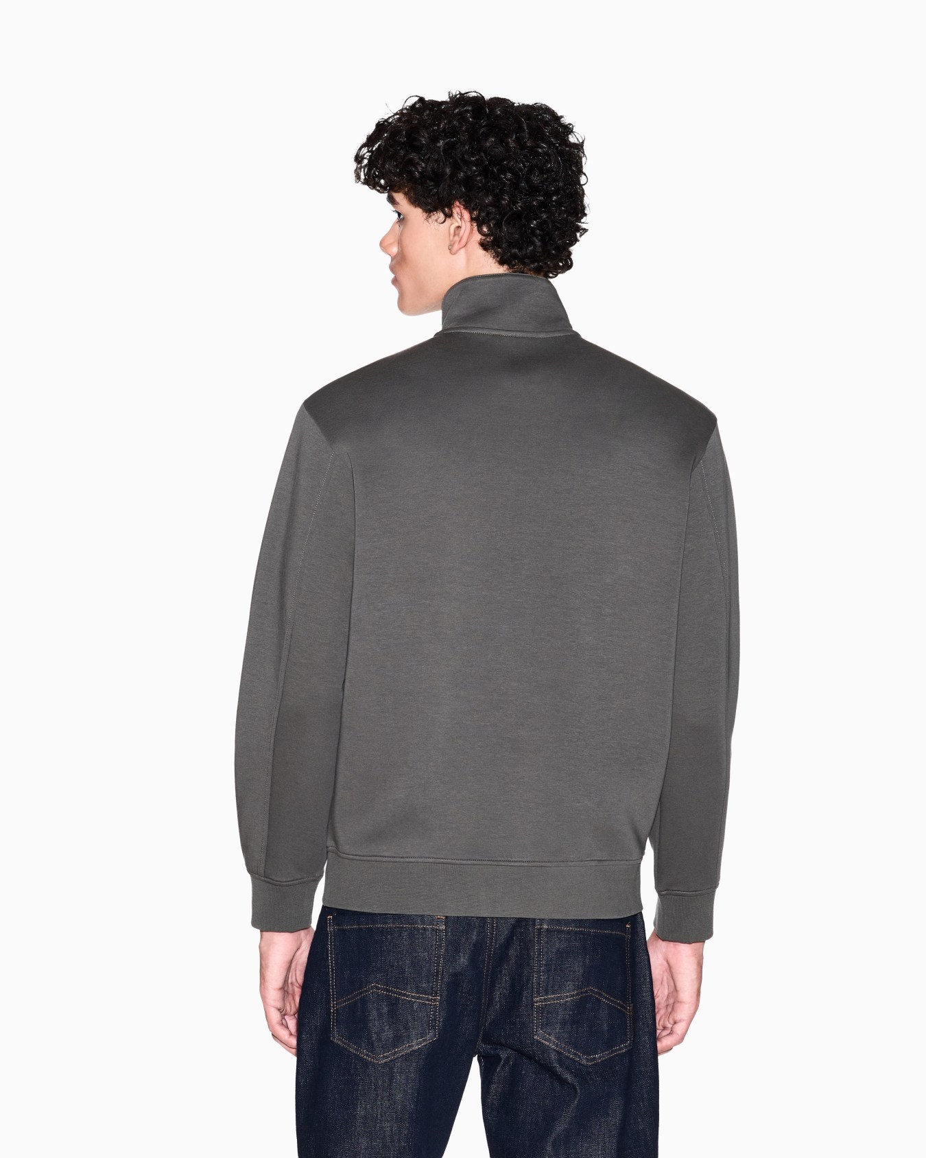 Sweatshirt mit hohem Kragen und Knöpfen Folie 2