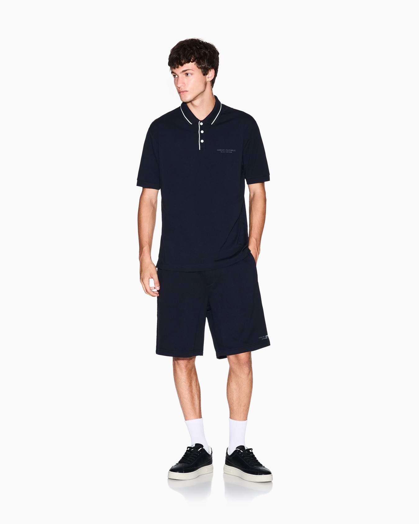 Shorts with tone-on-tone logo Slide 1