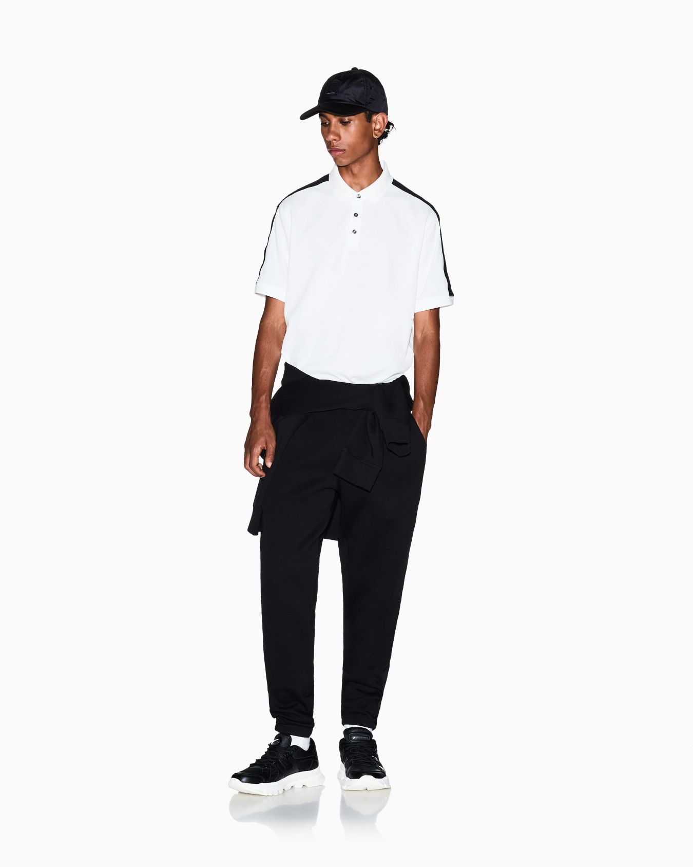 Pantalon de jogging à rayures avec logo Diapositive 1