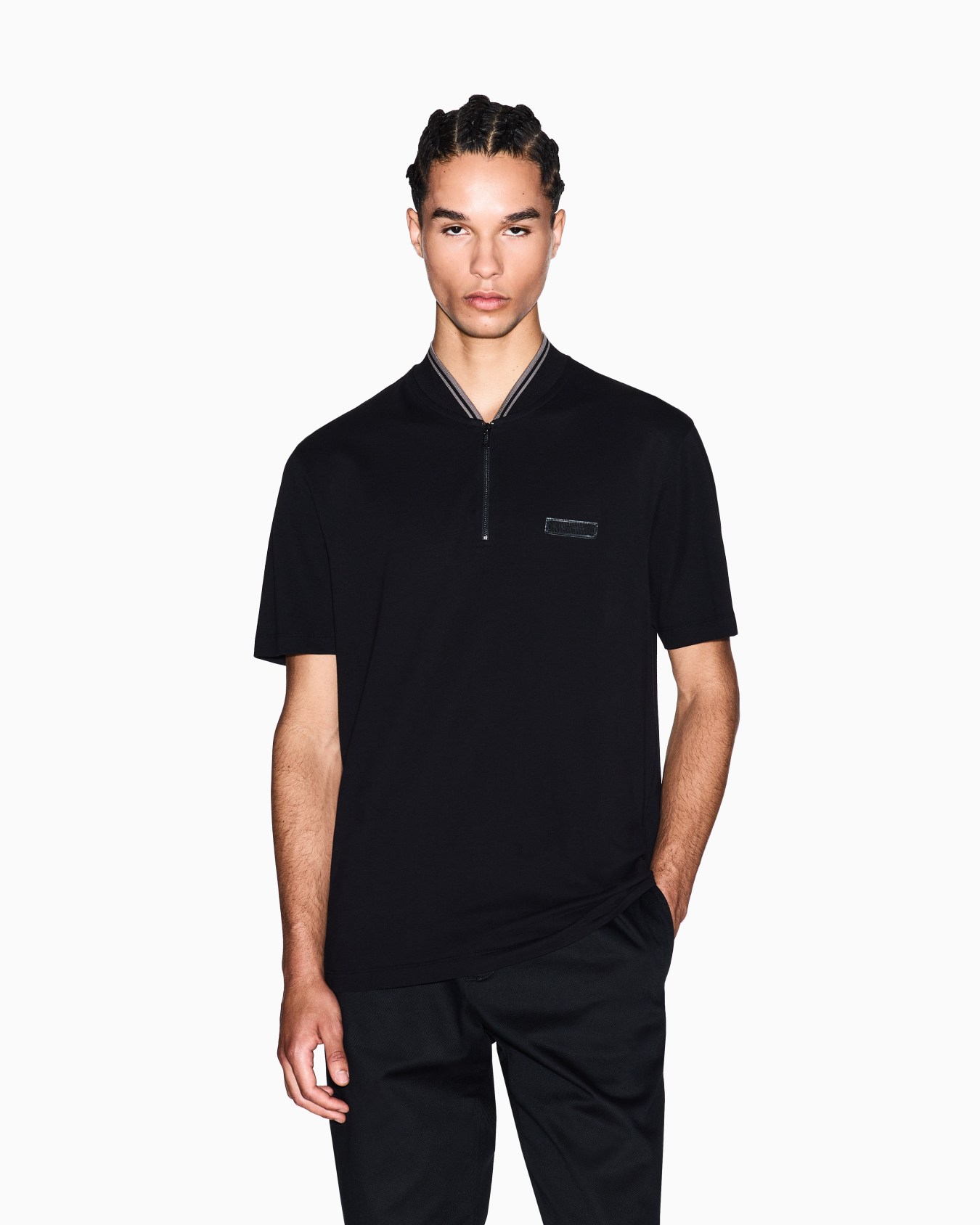Piqué-Poloshirt mit Reißverschluss Folie 3