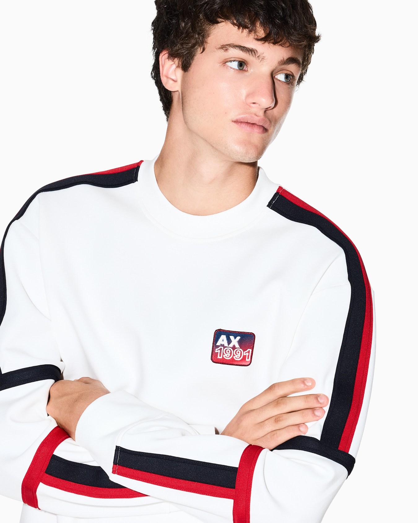 Sweat-shirt à bandes contrastées Diapositive 4